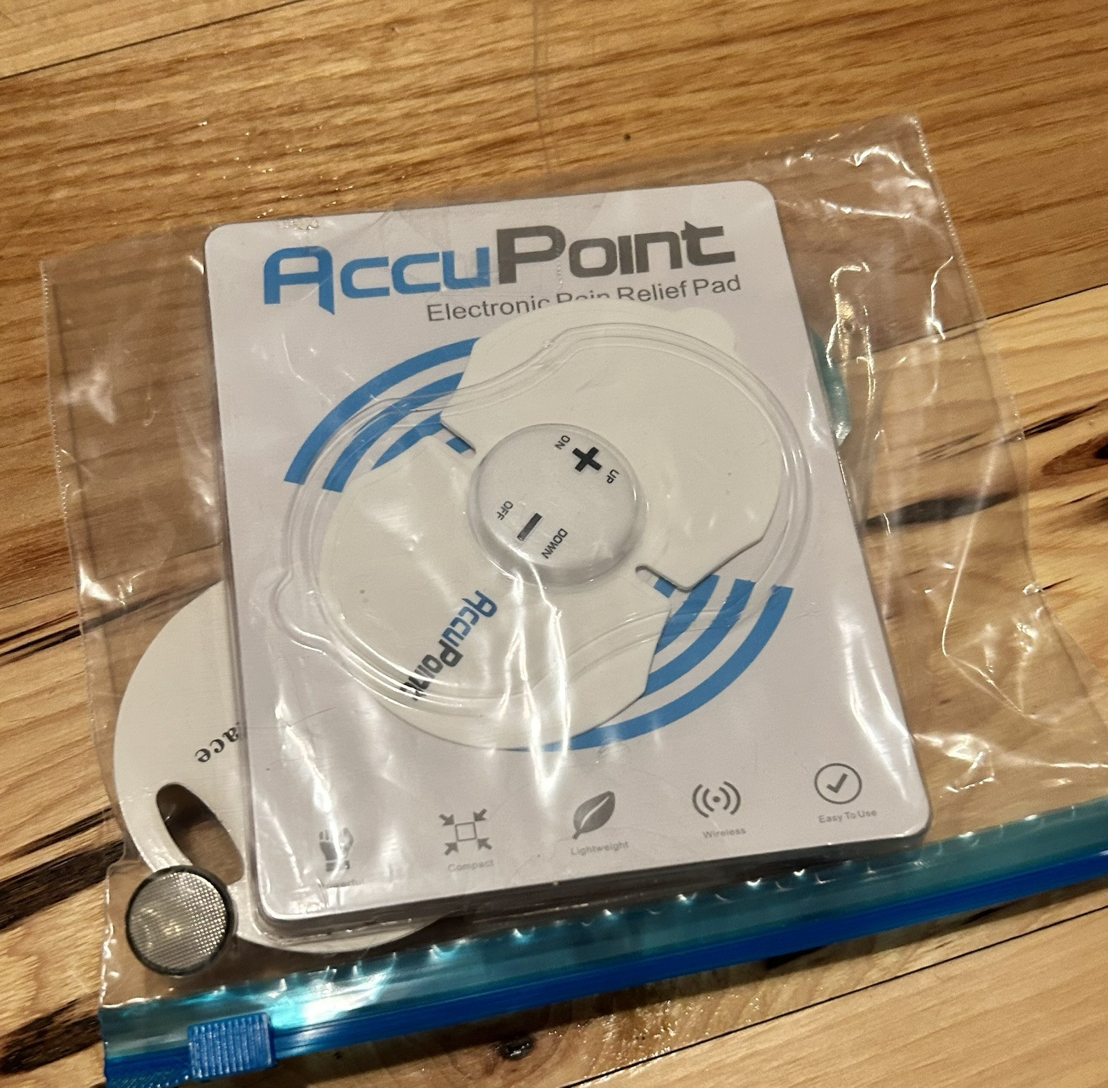 SET OF 1 AccuPoint Electronic Pain Relief Pad with 15 Levels of Intensity
