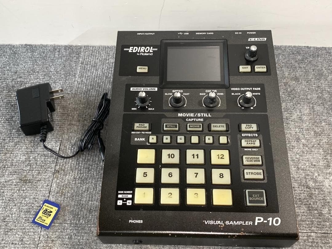 Roland P-10 Visual Sampler Video Presenter Test Completed Used Good Condition
