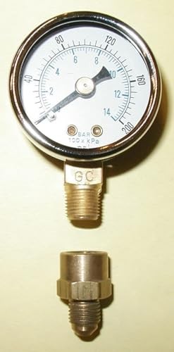 Oil Burner Fuel Pressure Test Gauge Compatible with Beckett, Suntec, Webster &