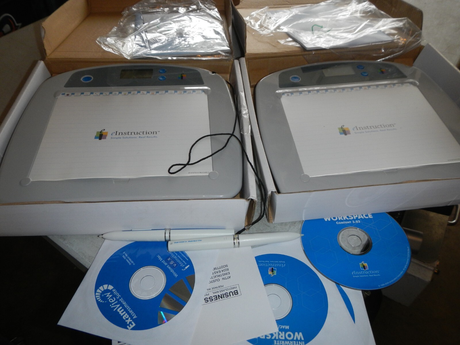 LOT OF 2 Mobi IP500 eInstruction Interwrite Mobi Learner Tablet - USED
