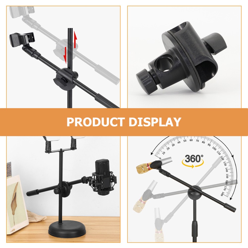 Microphone Arm Clip Hook with Screws Support Holder Clamp Accessory