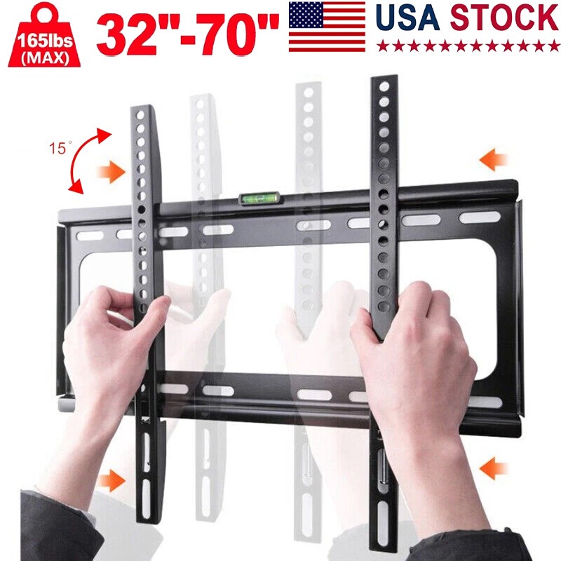 TV Wall Mount Bracket Tilt for 32 37 40 42 43 46 47 50 52 55 60 65 70inch Screen