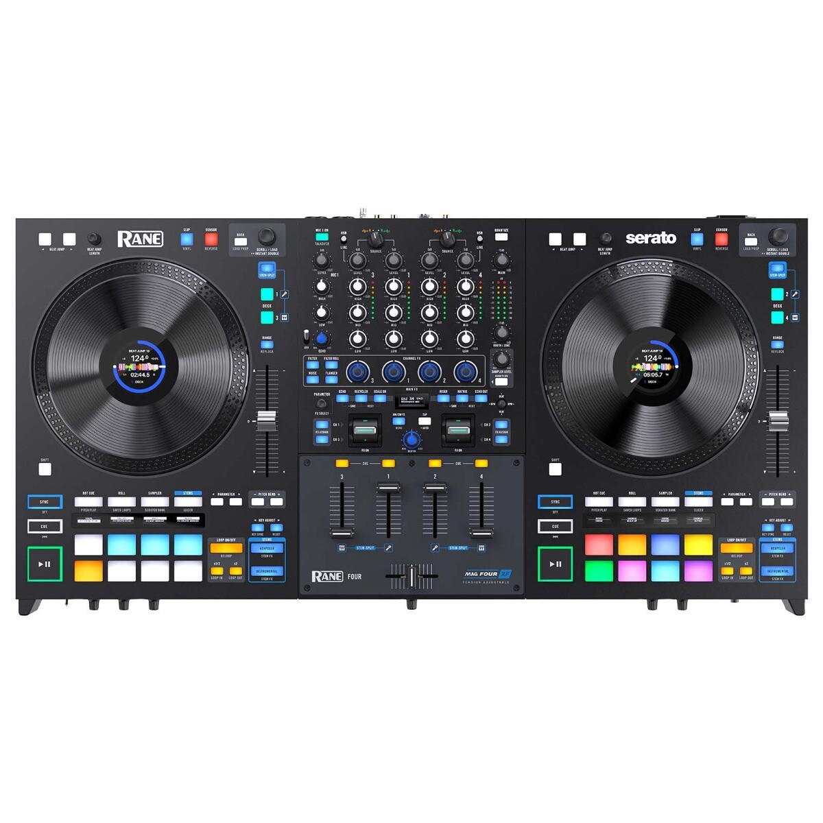 Rane FOUR Rane 4 Advanced 4 Channel Mixer Stems Serato DJ Pro Controller