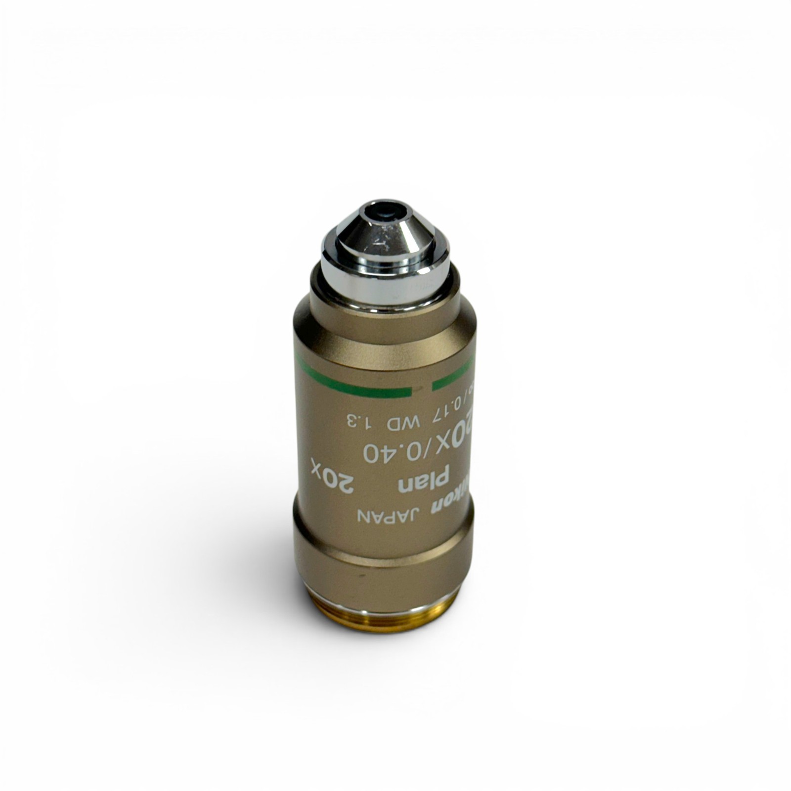 Nikon Plan 20x / 0.40 Microscope Objective Infinity / 0.17 WD 1.3 - Japan Made