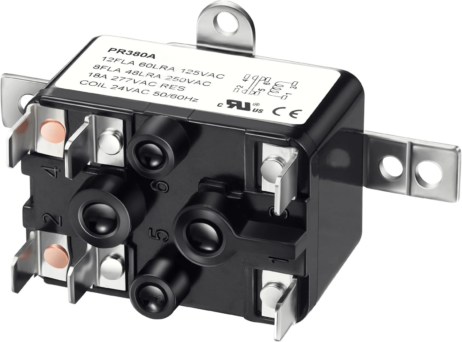 2 Pack 24V Fan Relay Certified AC Switch SPST HVAC Furnace Blower, AC Switch
