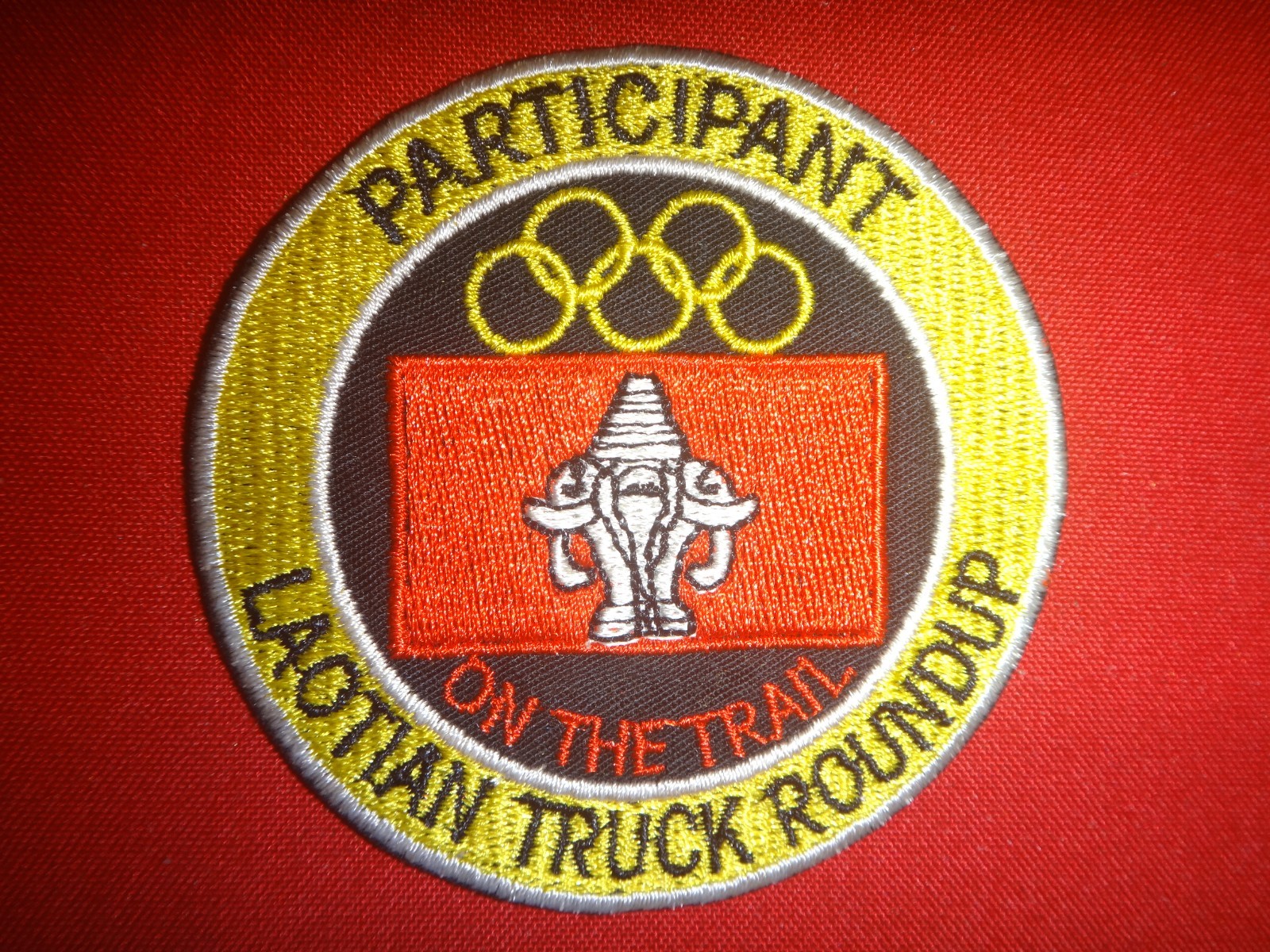 US Air Force PARTICIPANT LAOTIAN TRUCK ROUNDUP ON THE TRAIL Vietnam War Patch