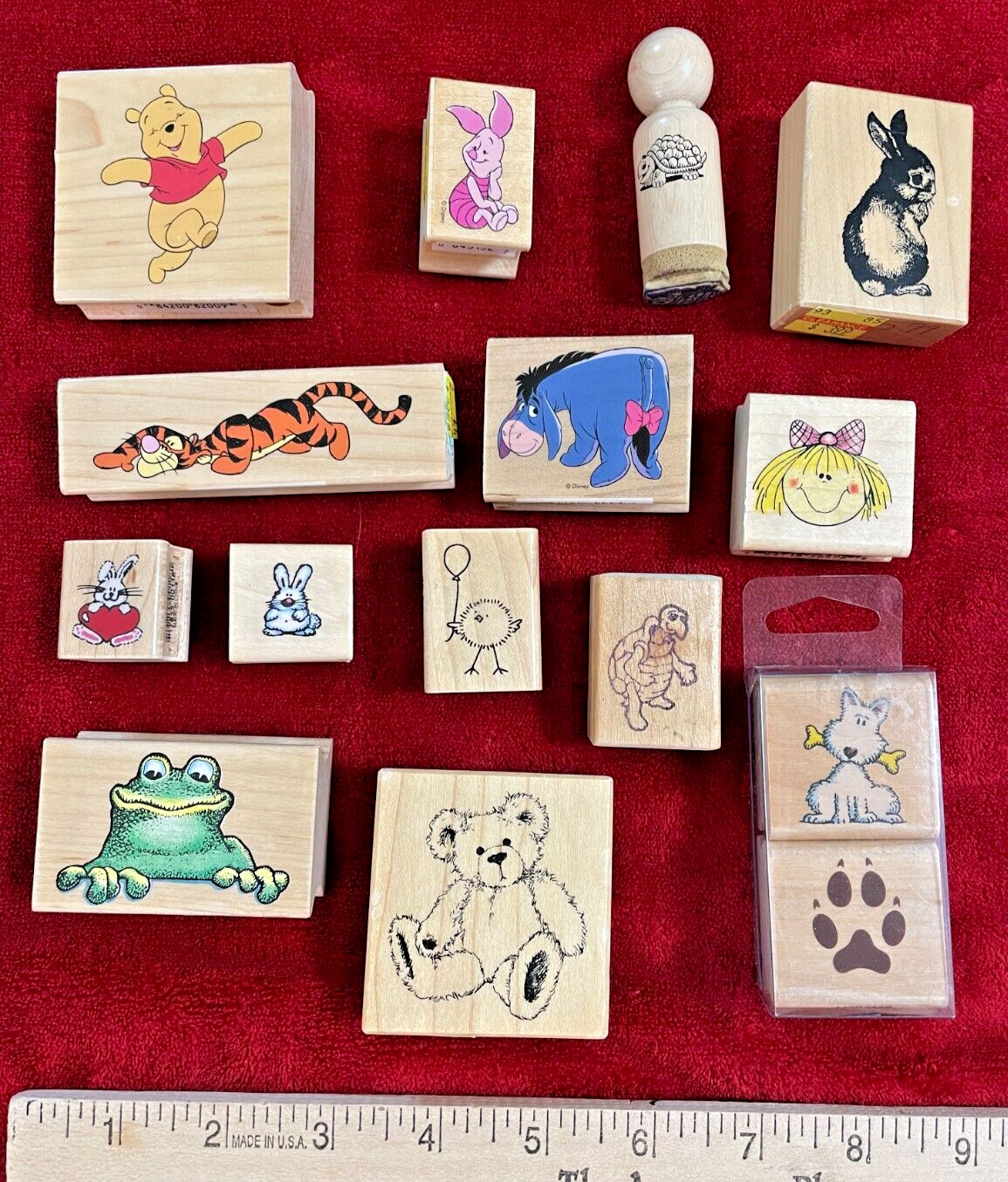 Children Theme Rubber Stamps; 15 Pieces; Original Owner