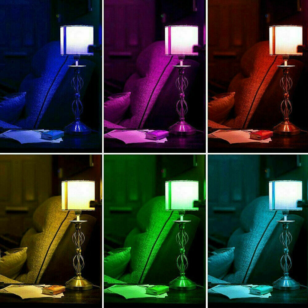 3W E26 E27 16 Color Changing Light Bulb w/ Remote Control Dimmable RGB LED Bulbs