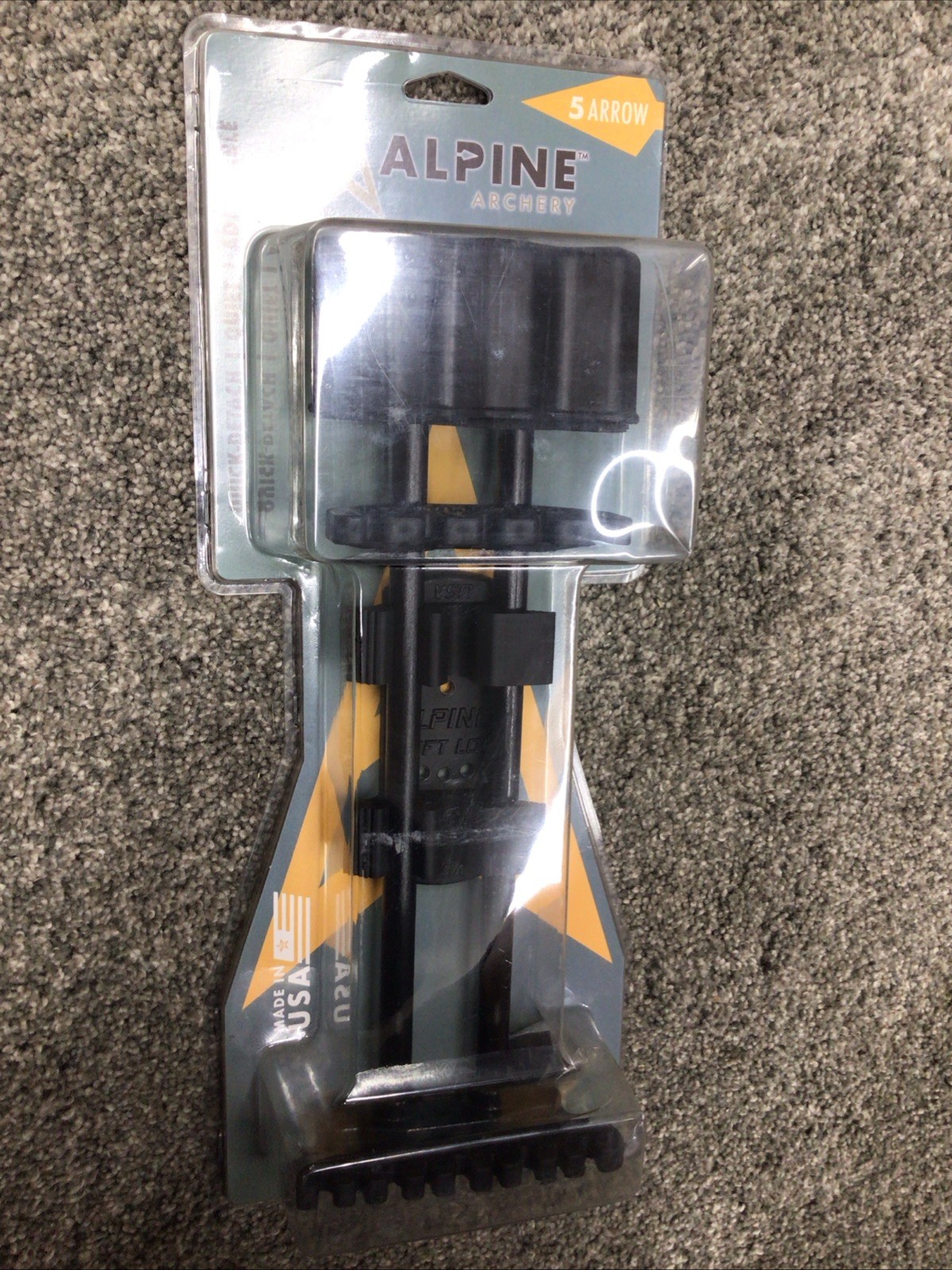 New Alpine Archery Soft Loc Quiver, 5 Arrow, Black