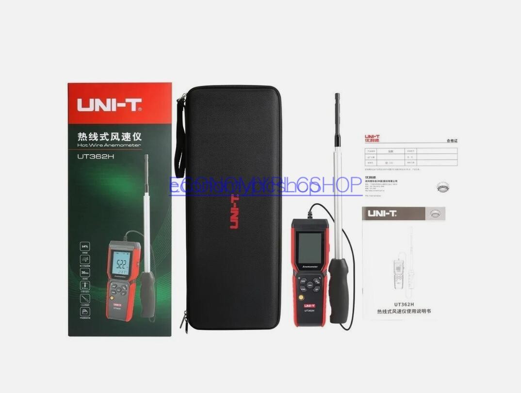 UNI-T UT362H Hot Wire Anemometer Sensor Wind Velocity/Volume/Temperature Tester