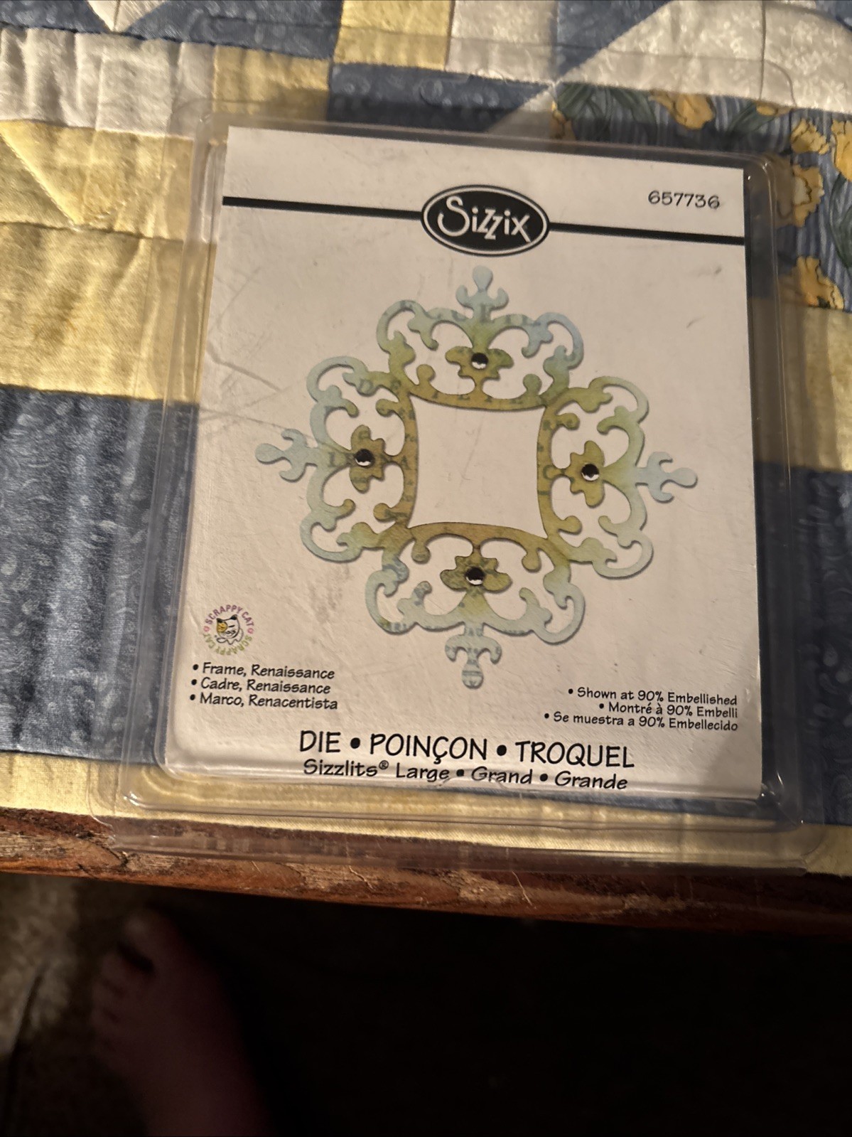 Sizzix. 658736. Sizzlers Large Grand Frame Renaissance  For Cardmaking.