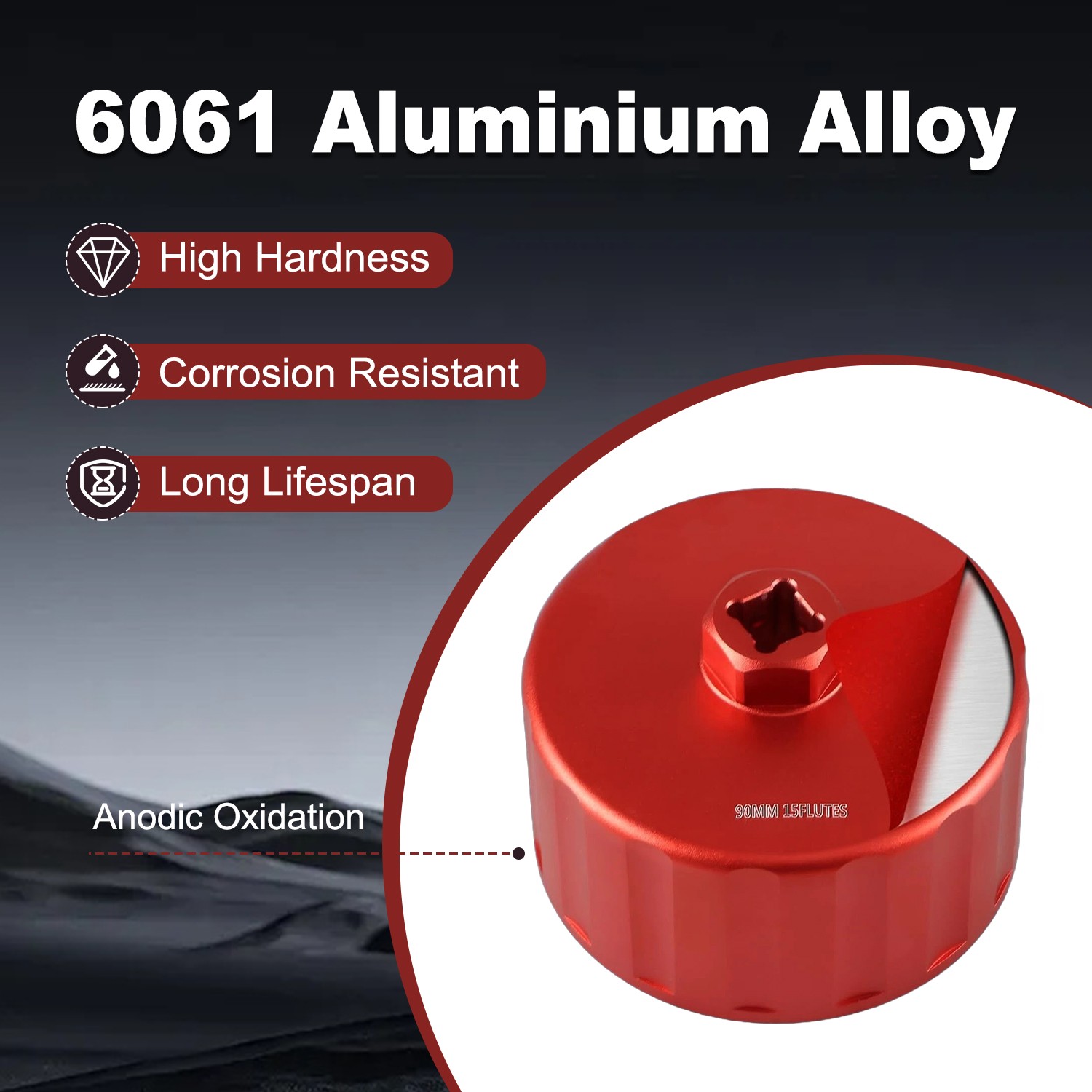 New Aluminium Alloy Oil Filter Cap Wrench for Jaguar Rover 3.0L 5.0L Engine