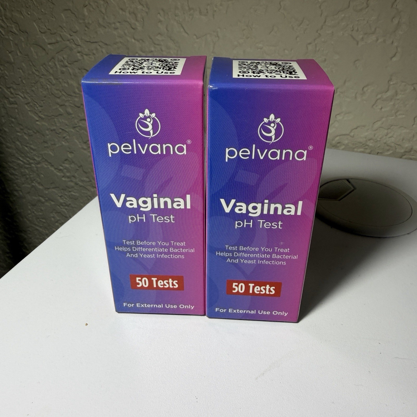 Pelvana Vaginal pH Balance Test Strips for Women, 2 boxes Of 50. 100 total Strip