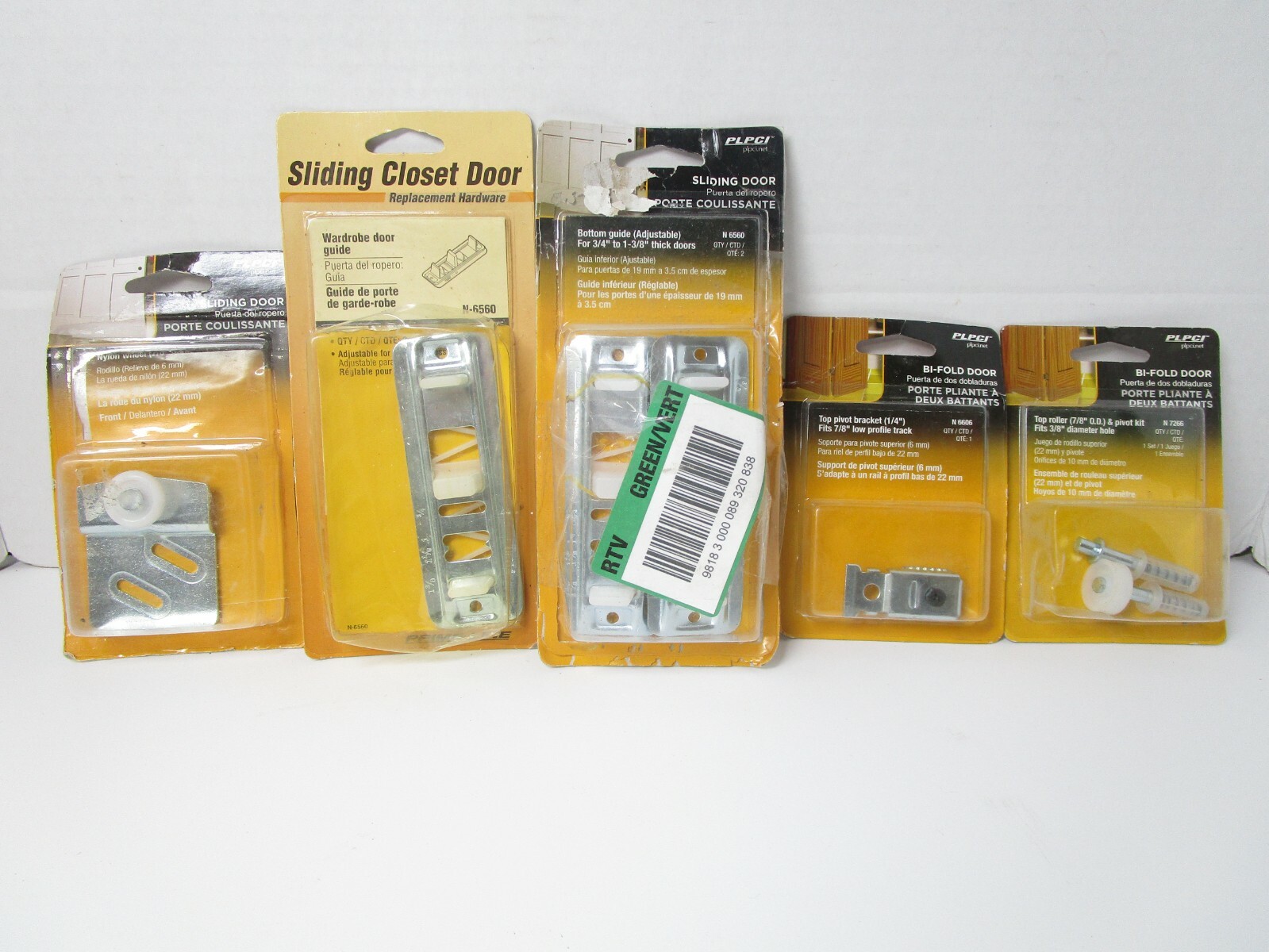 Lot of Sliding Closet Door Hardware N-6790 N-7308 N-6870 N-7318 Roller Door Pull