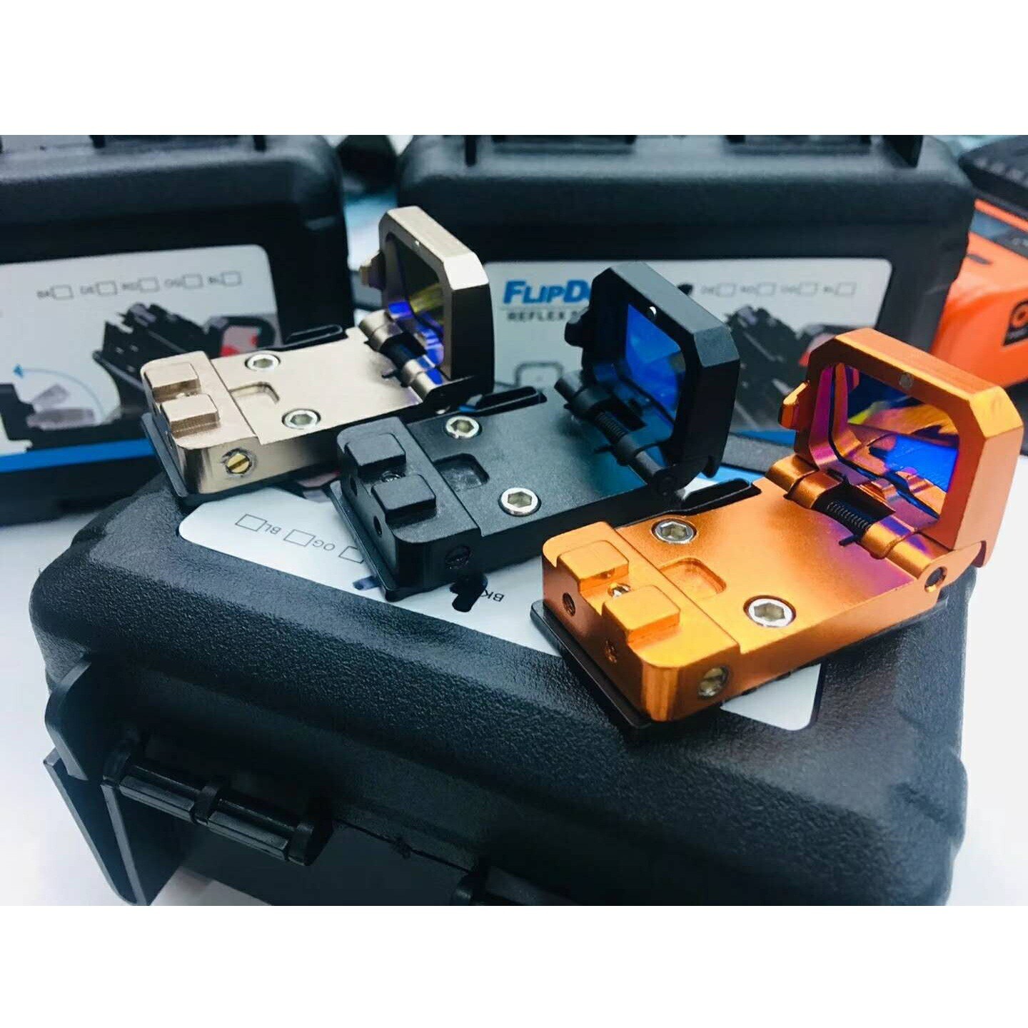Tactical Flip Up Dot Sight Holographic Reflex Scope Foldable Red Dot Sight RMR