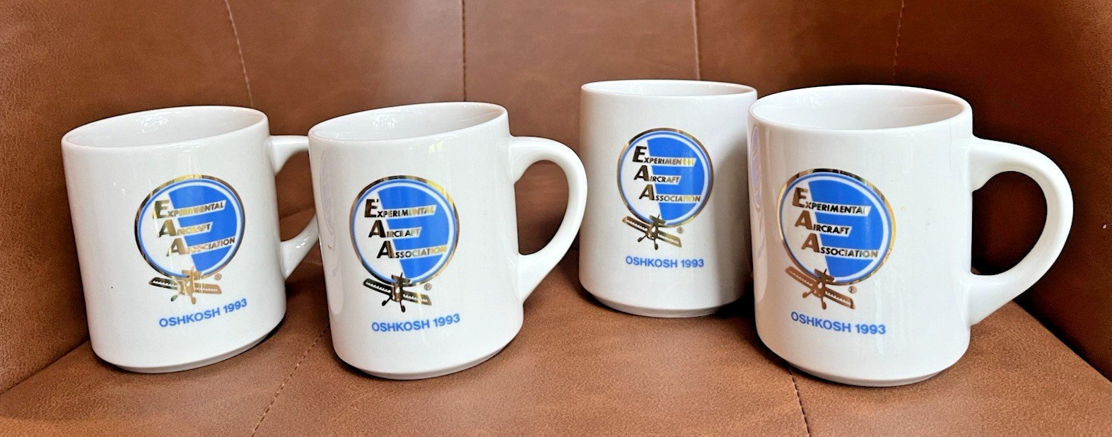 EAA Oshkosh 1993 Coffee Mugs - Set of 4