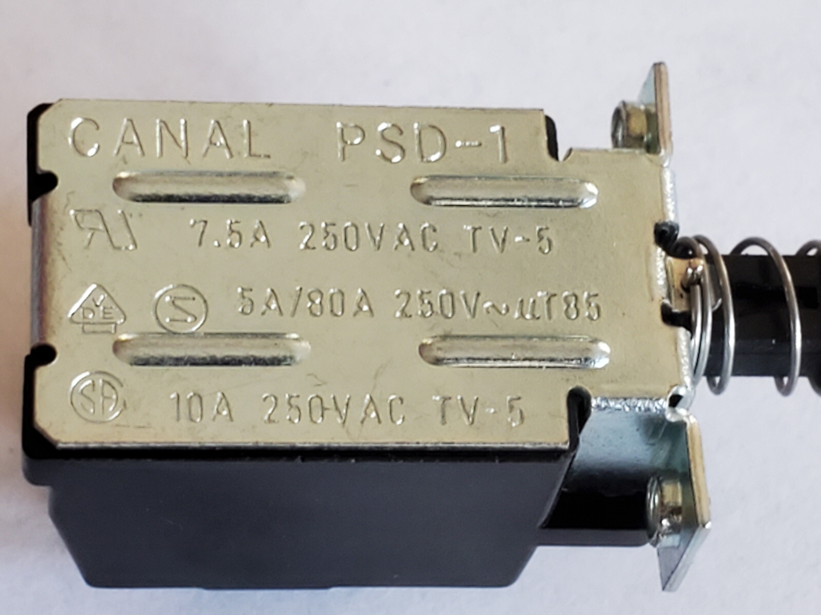 CANAL PSD-1 SWITCH PUSHBUTTON PUSH ON PUSH OFF