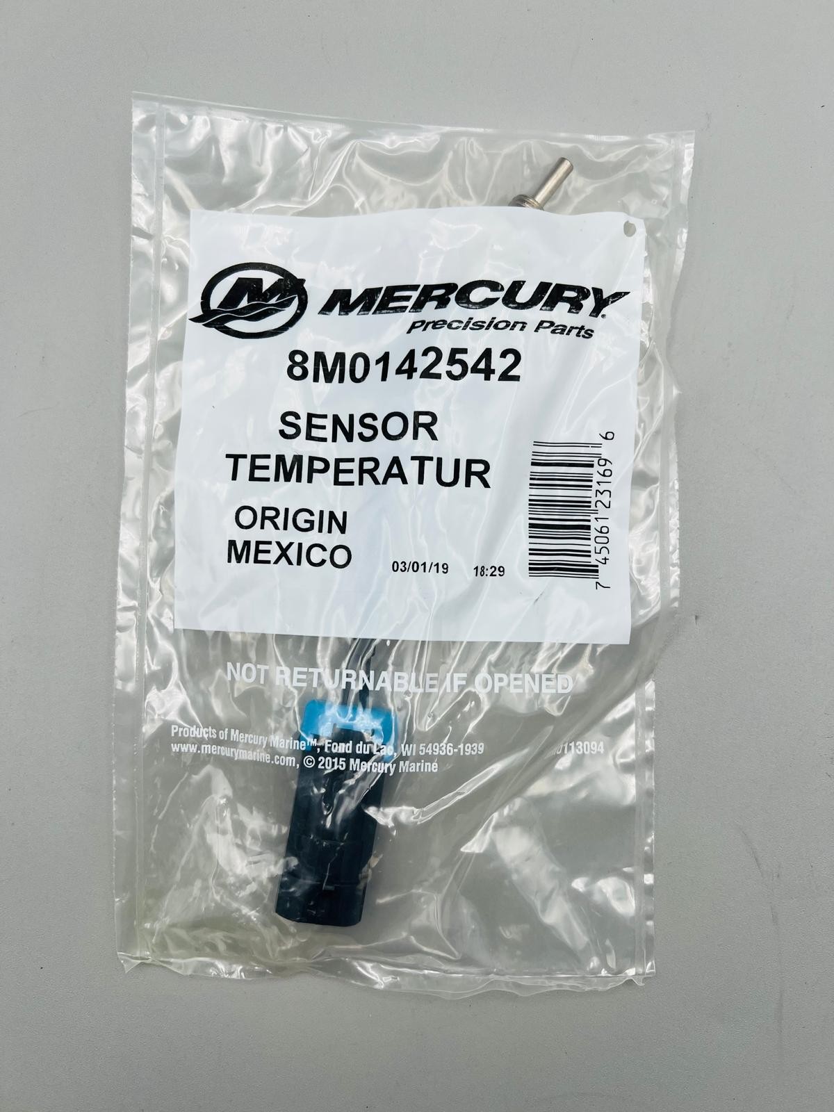 OEM Mercury 8M0142542/ 8M0205787 Temperature Sensor 135-400HP Verado and Others