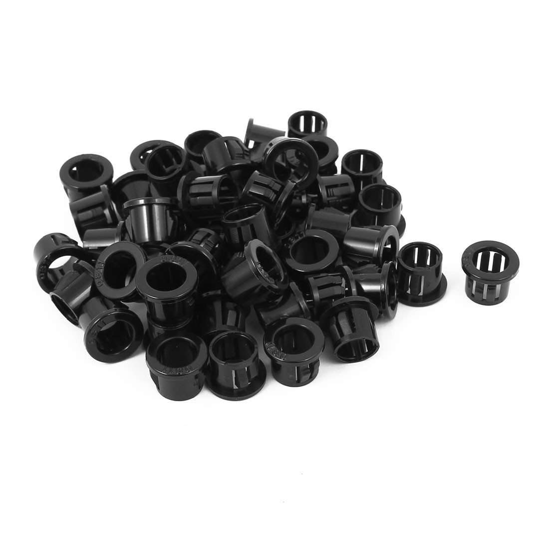 50 PCS 10mm Mounted Dia Plastic Snap in Cable Hose Bushing Grommet Protector