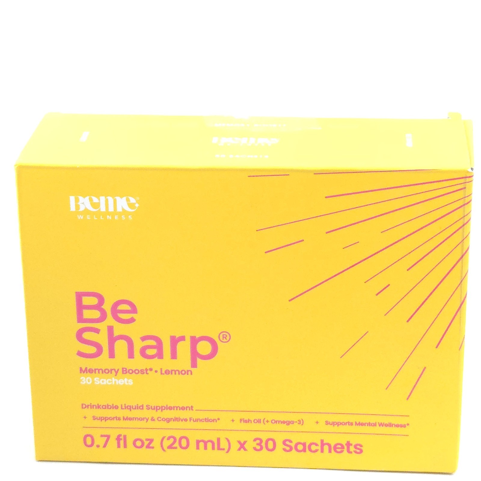 Beme Wellness Be Sharp Lemon Memory Boost 30 Sachets Liquid Supplement