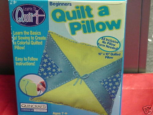 Quilt Pillow Learn Basics of Sewing Materials Included