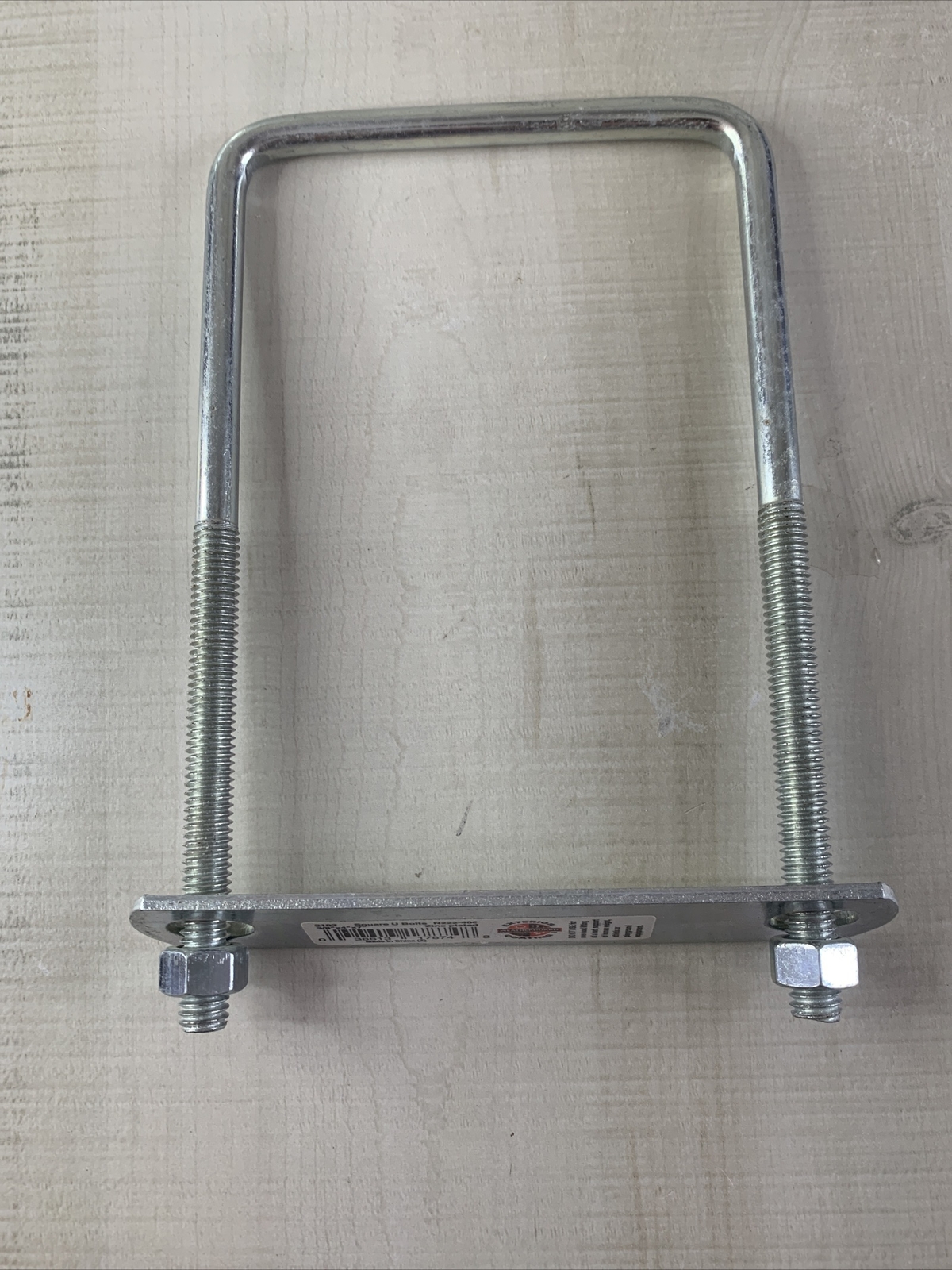 National Hardware Square U Bolt N222-406 Zinc Plated 3/8” X 4” X 7” In