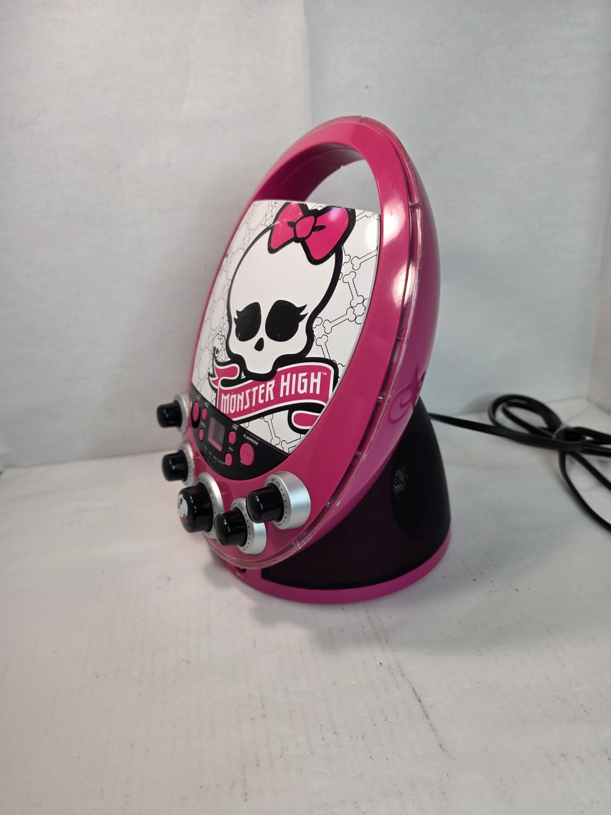 Monster High Disco Party CD Player & Karaoke Machine (2012) - (Tested)