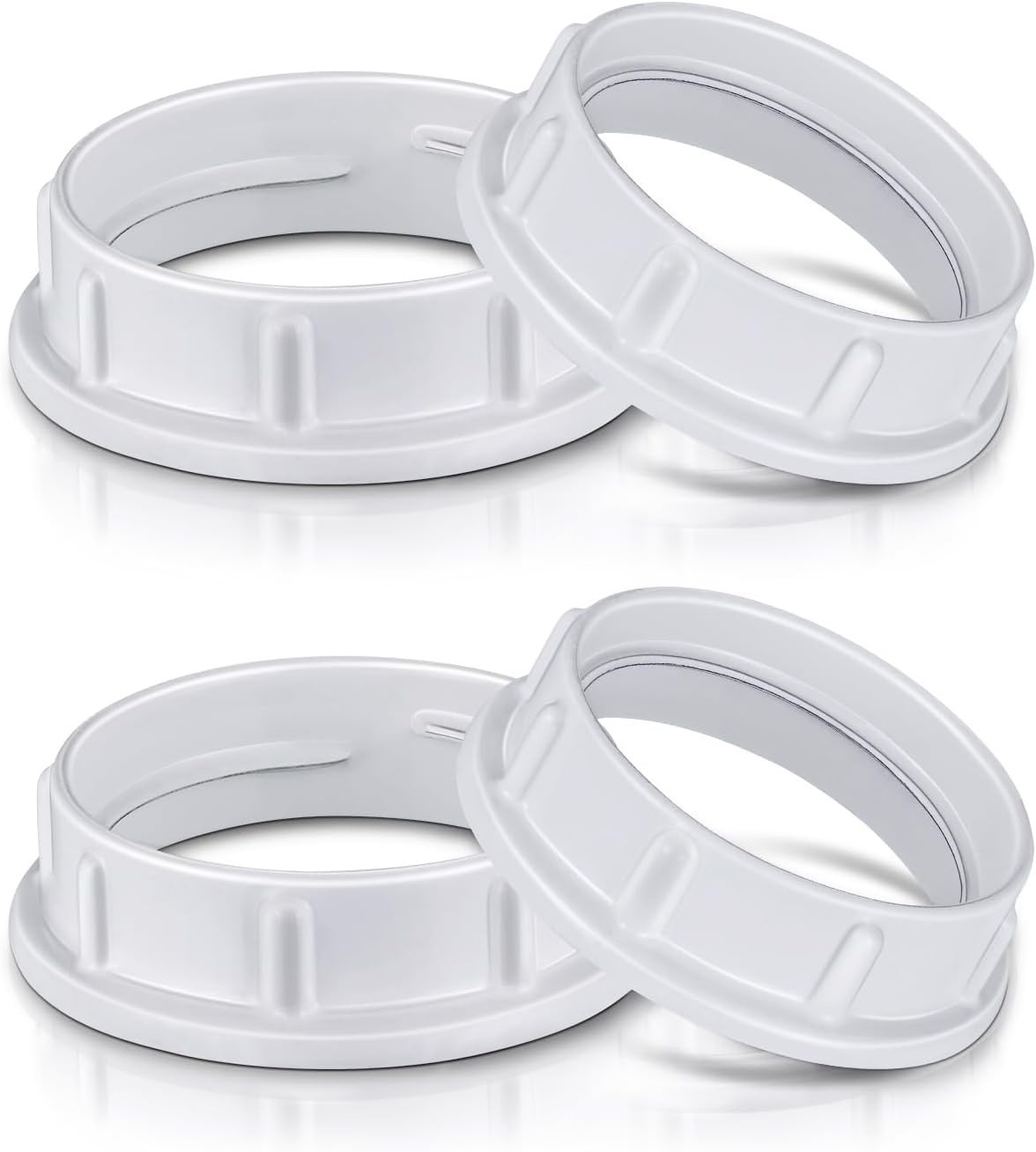 Light Socket Shade Rings,Aluminum Threaded Socket Ring for Medium Base E26 So...