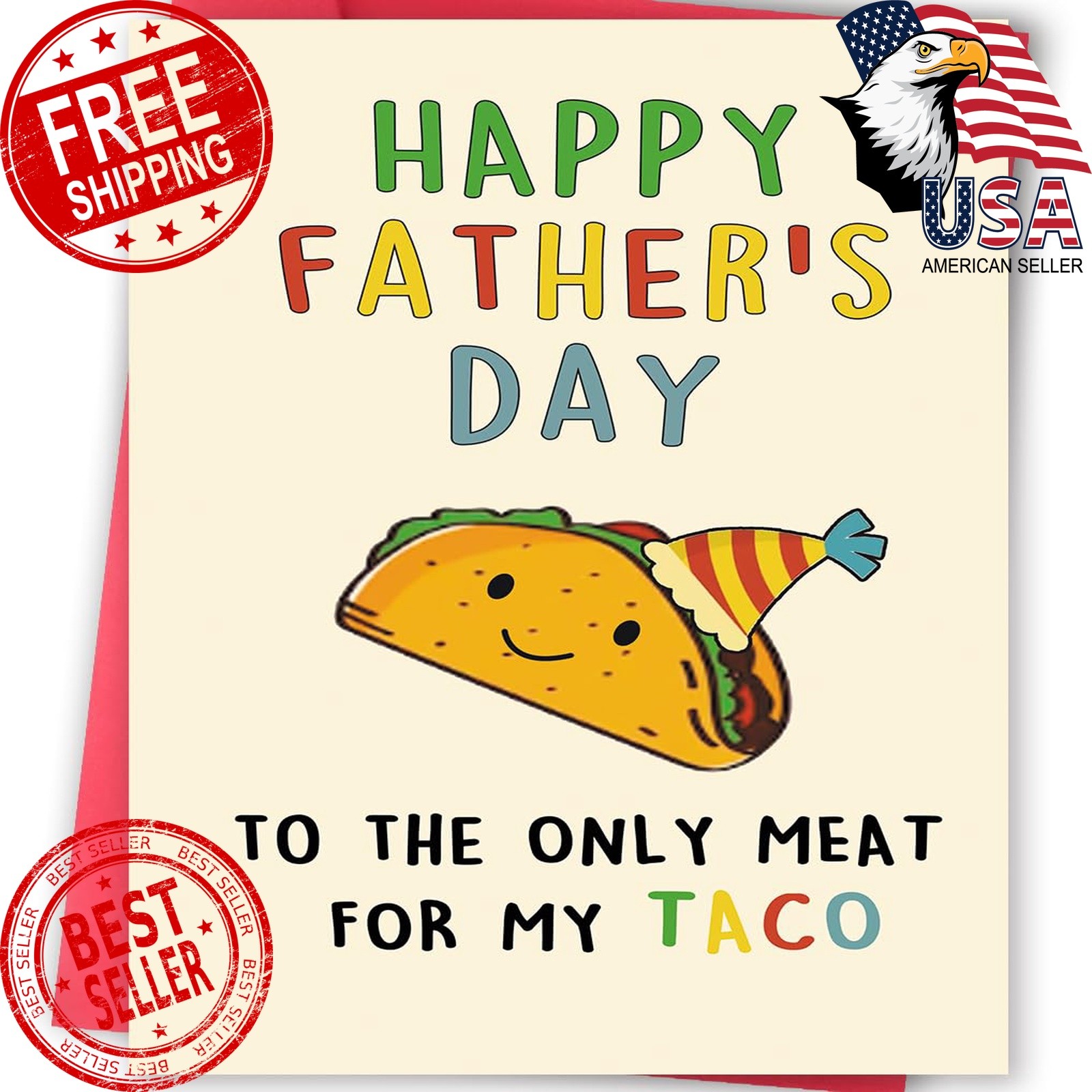 BENNLOOS Taco Father's Day Card Funny Gift