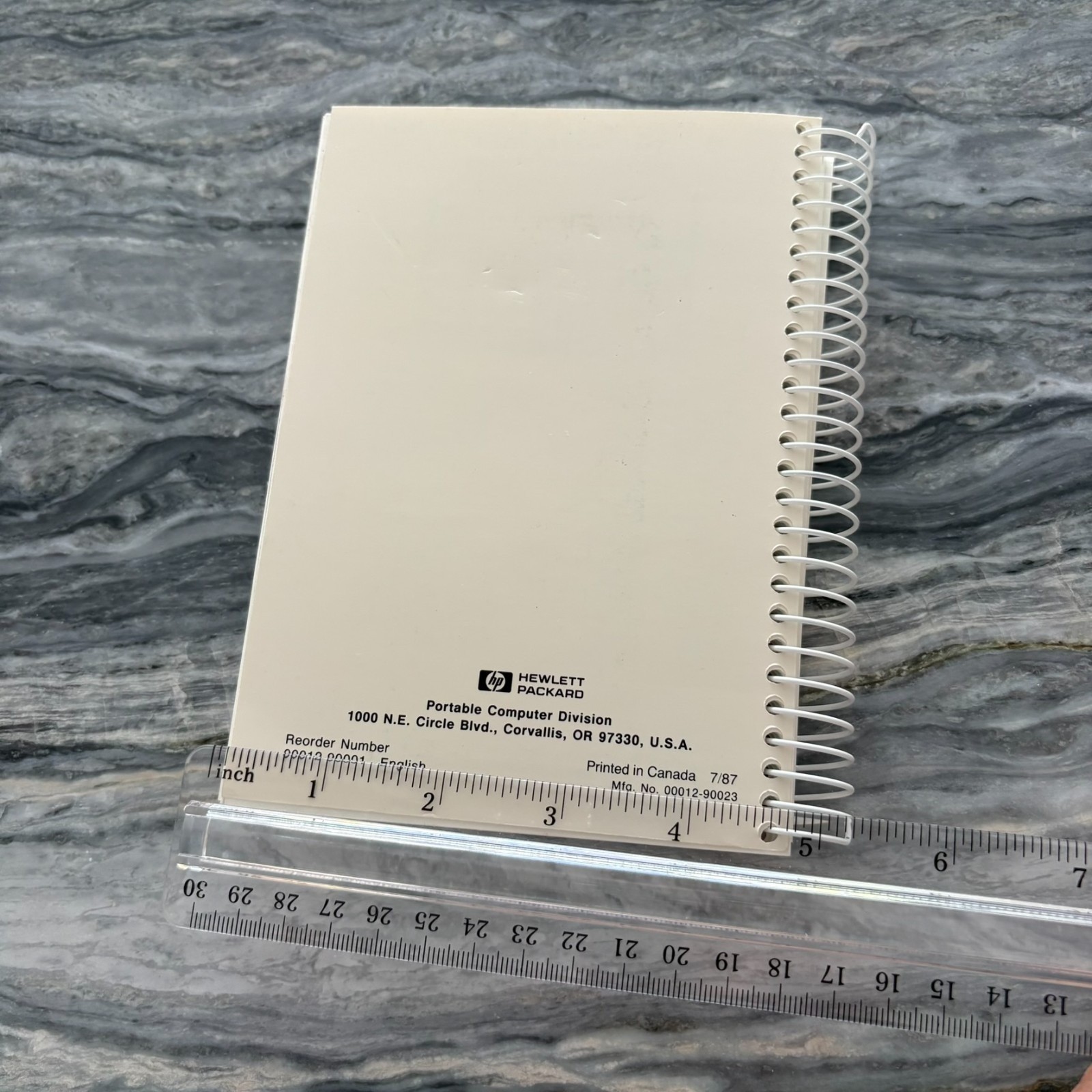 Vintage Hewlett Packard HP-12C Owner's Handbook And Problem Solving Guide Spiral