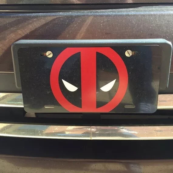 Deadpool Custom License Plate Car Tag Vanity Plate