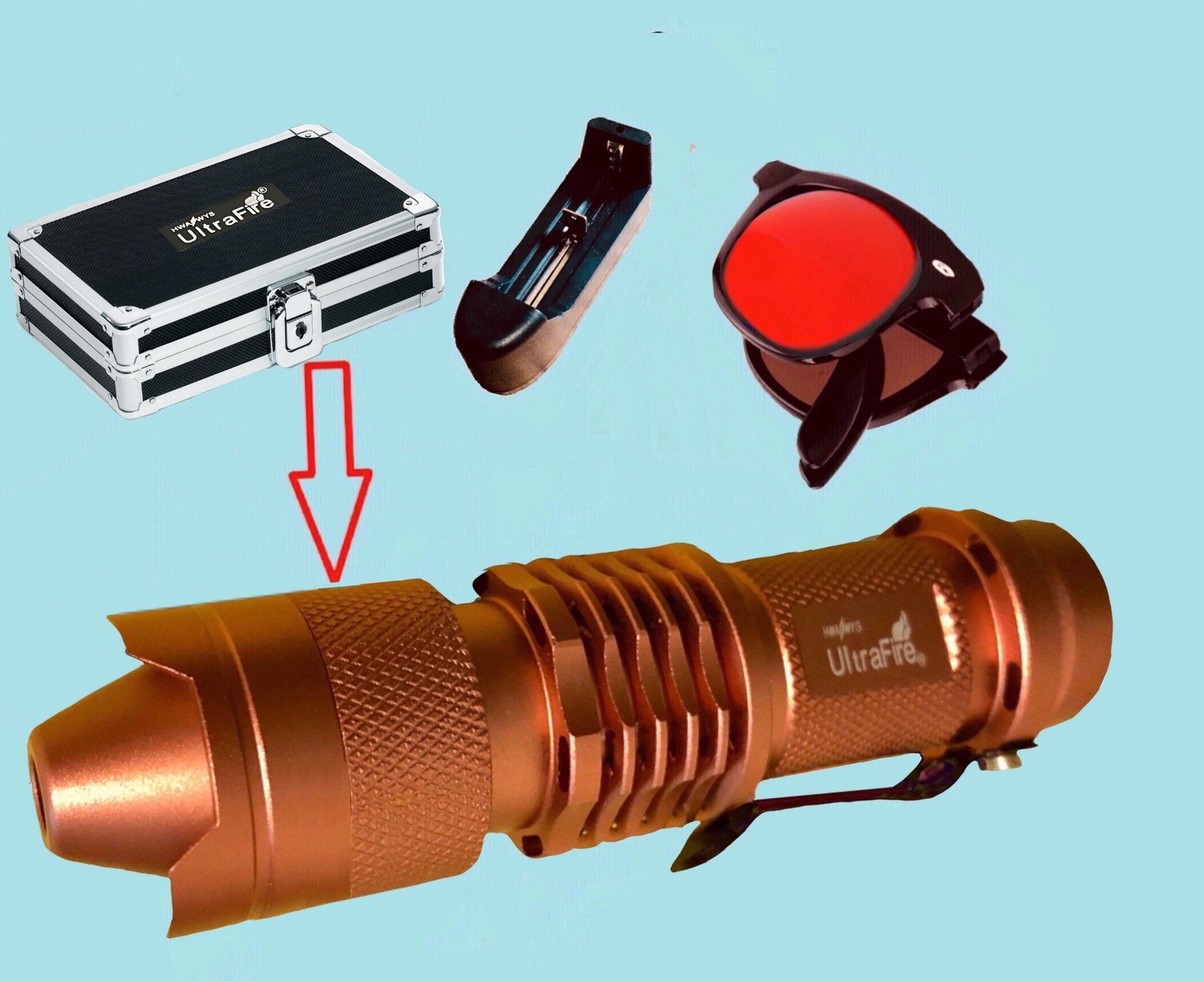 Blue Laser Pointers 460nm compact high-end Visible Beam Light