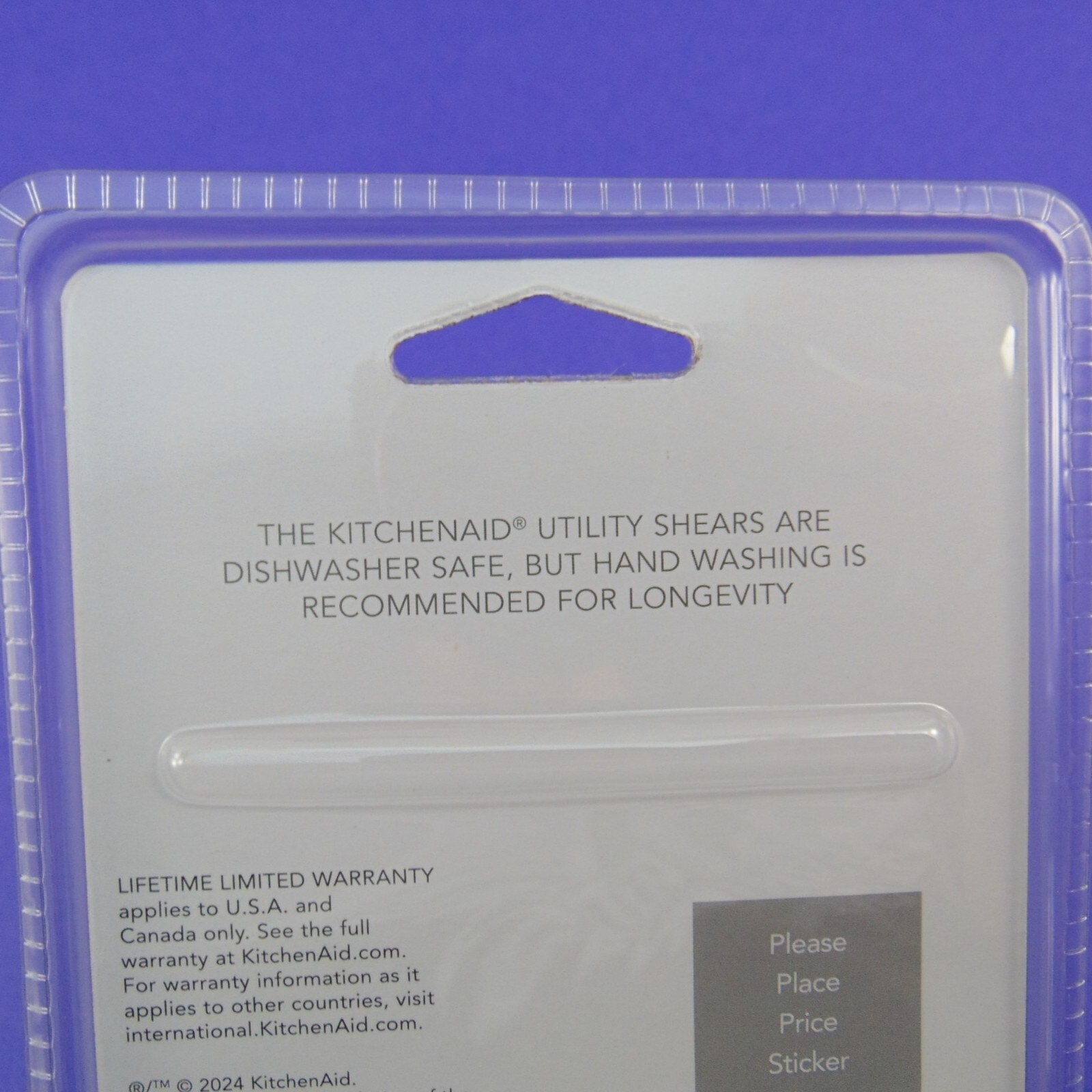 KitchenAid Utility Kitchen Shears Scissors White Handle Stainless Steel Blades
