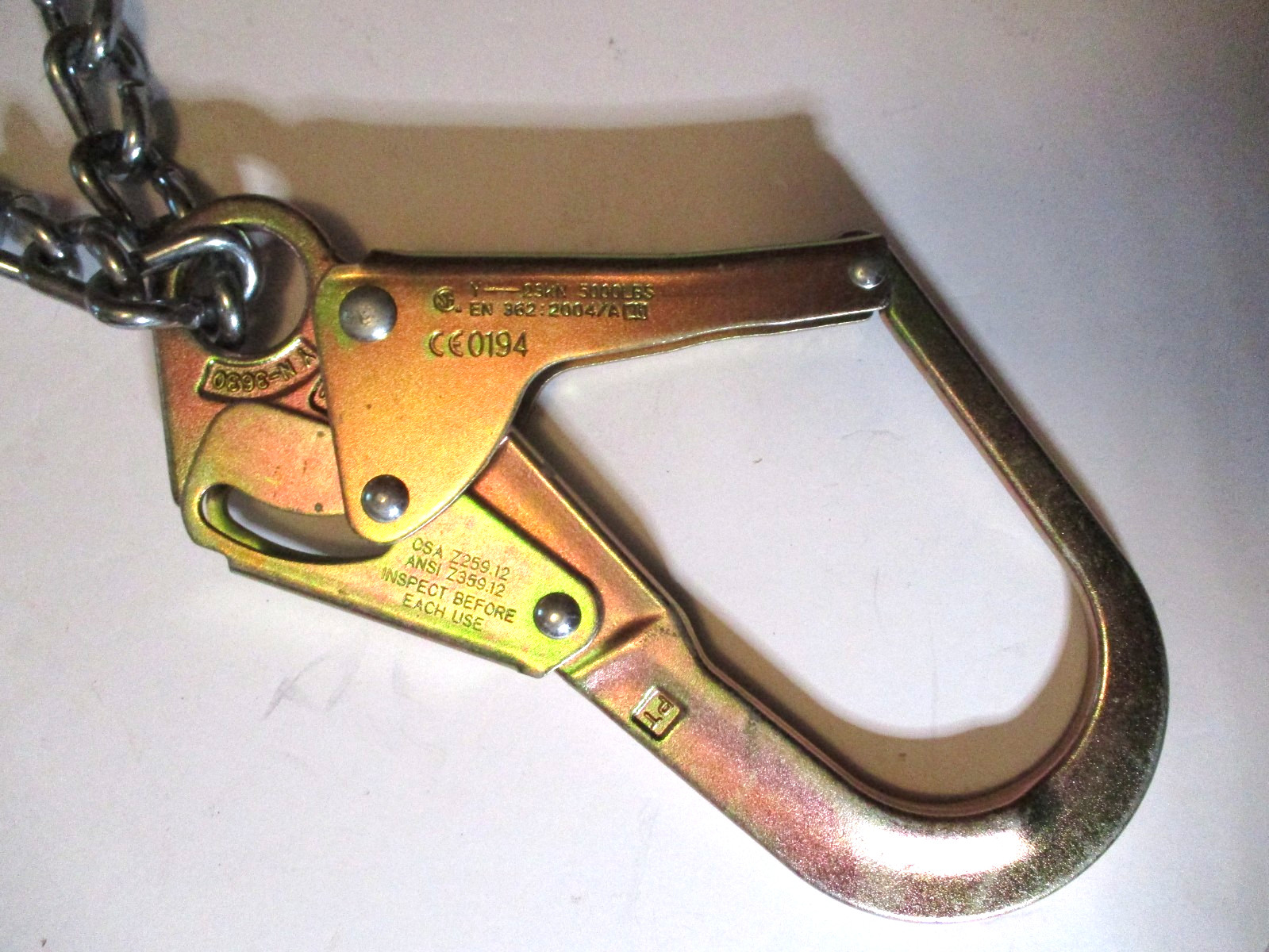 NEW MSA #10107326 IRONWORKER CONSTRUCTION REBAR POSITIONING LANYARD HOOKS