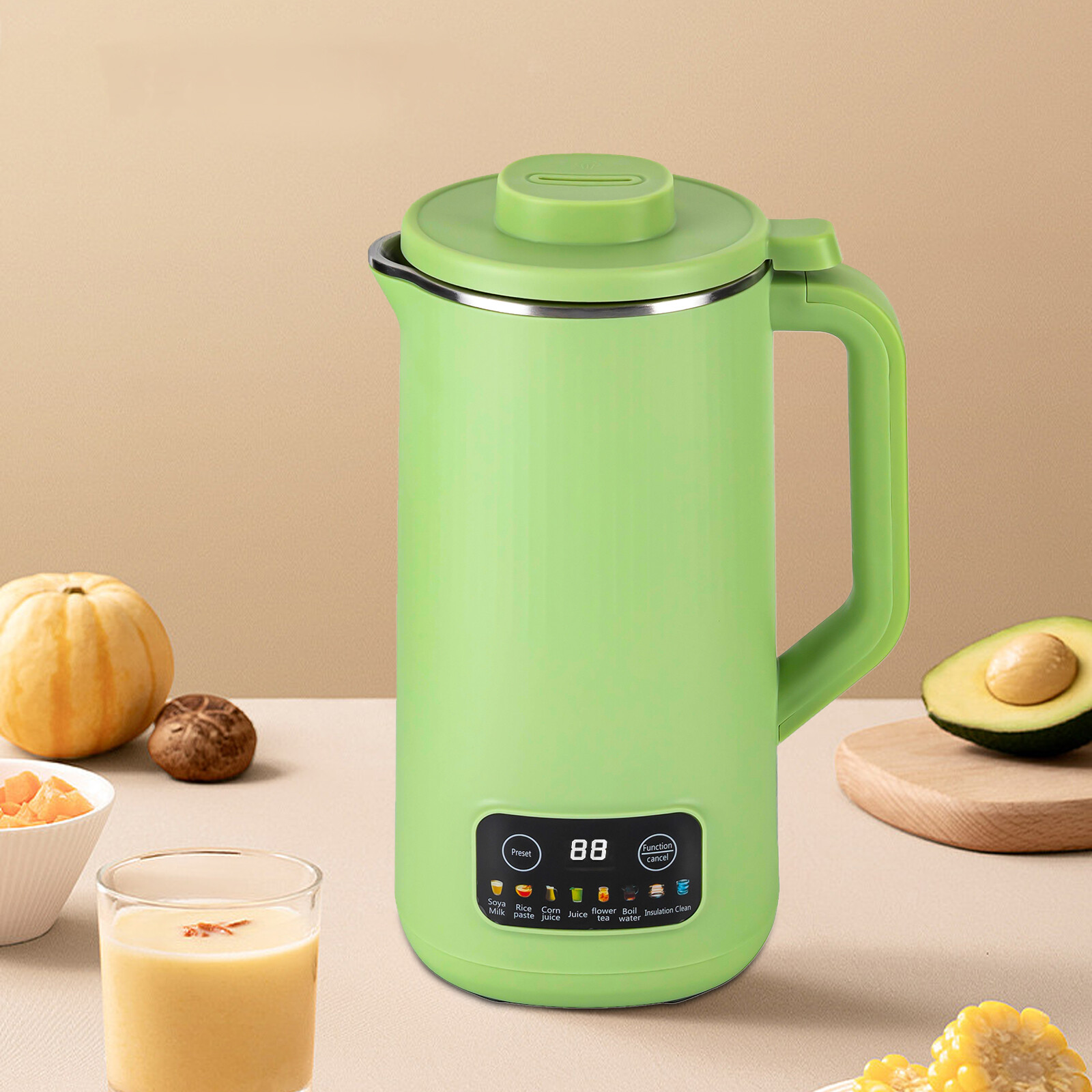 Household Soy Milk Machine Automatic Touch Screen Food Supplement Cooking Mixer
