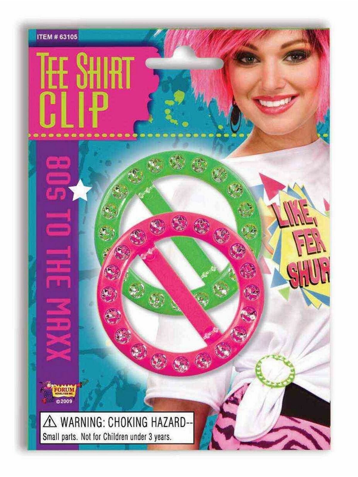 Totally 80's Tee Shirt Clips Pack of 2