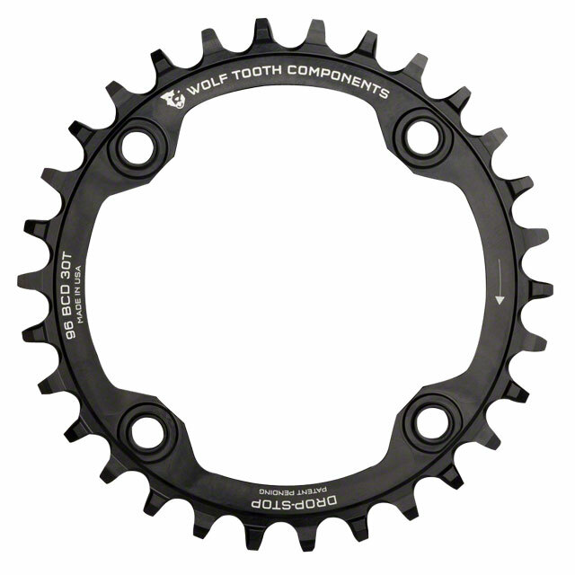 Wolf Tooth 96 Symmetrical BCD Chainring - 32t, 96 BCD, 4-Bolt, Drop-Stop, For Sh