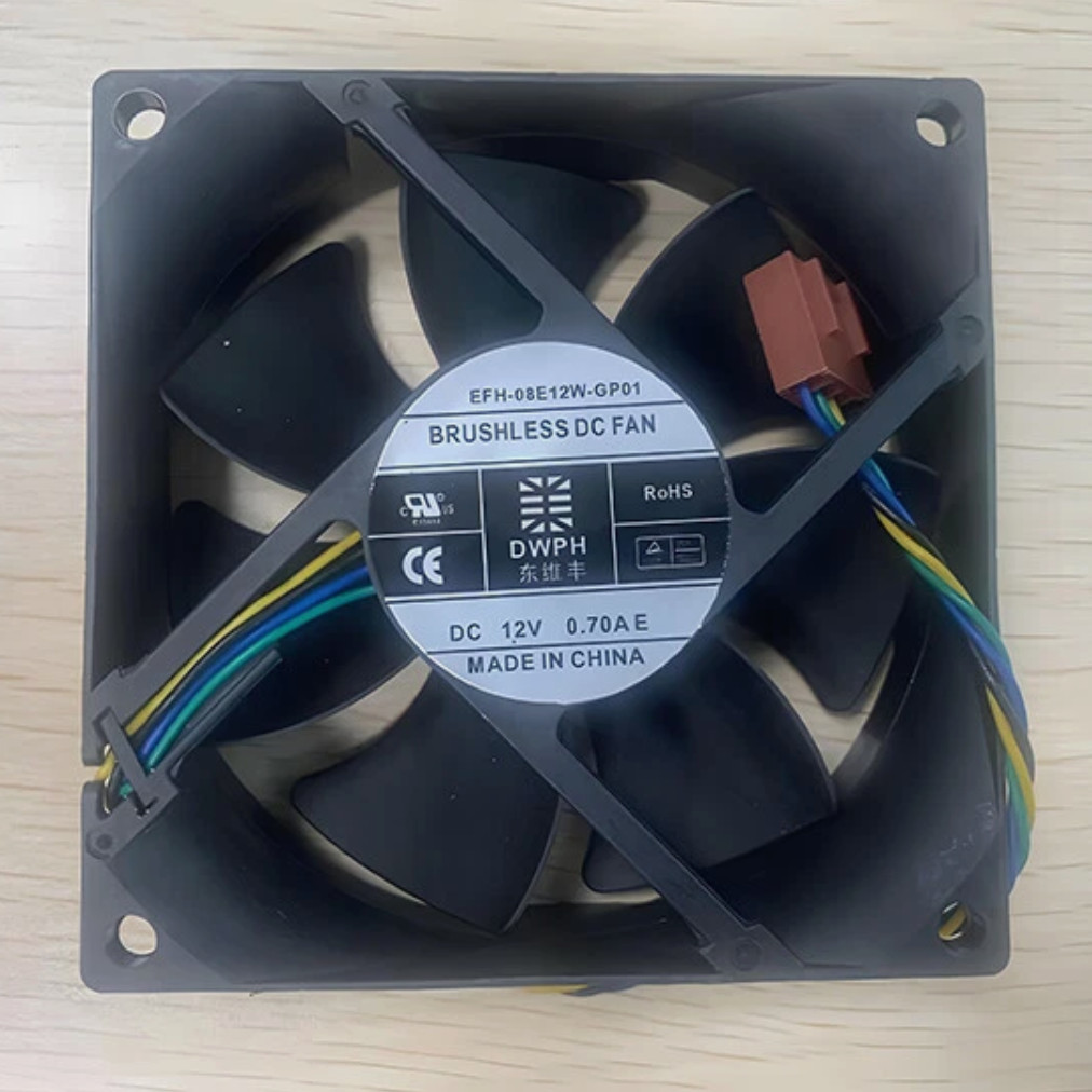 1PCS DWPH EFH-08E12W-GP01 PWM Cooling Fan 8025 DC12V 0.70A 8CM 4Pin 1zk8