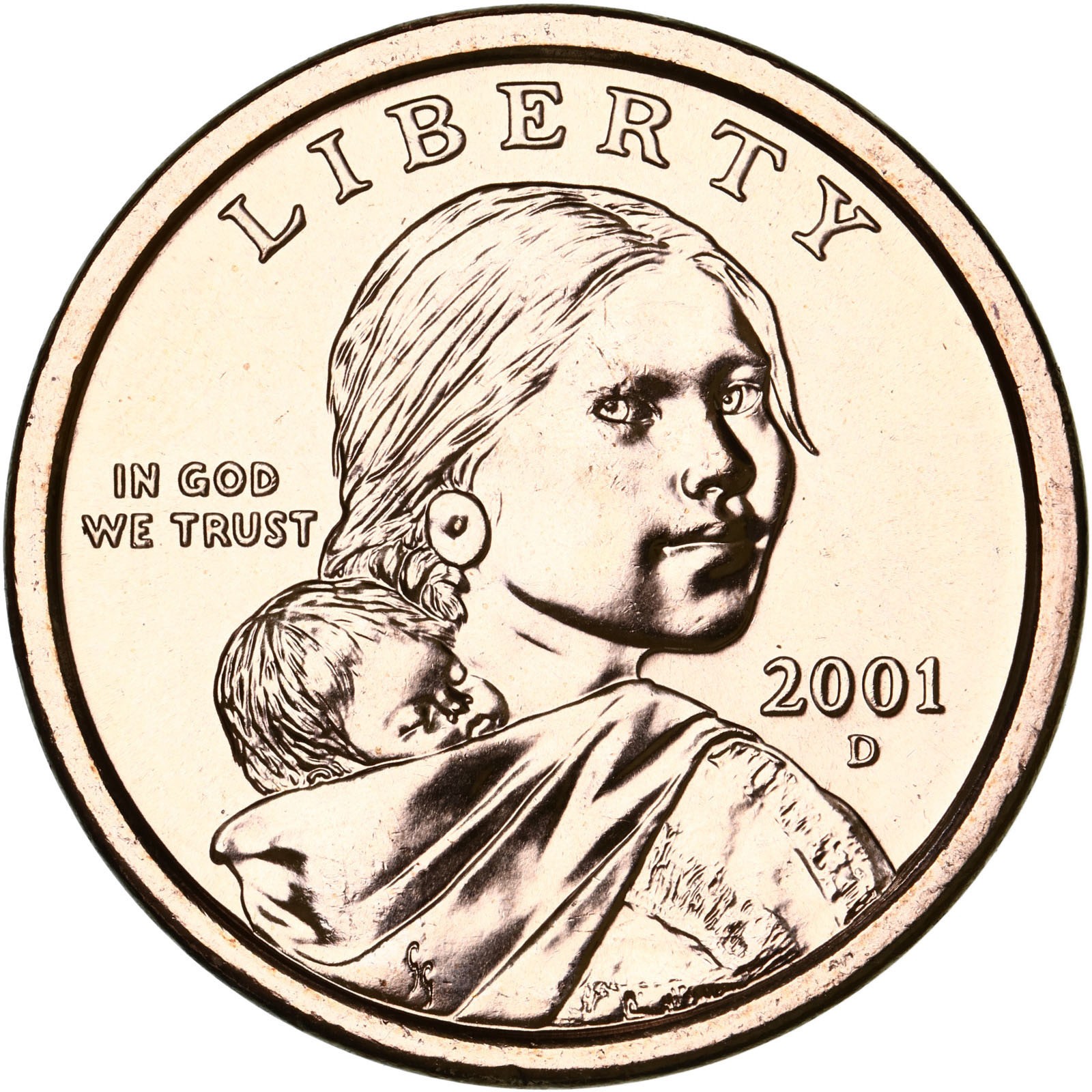2001 D Native American Sacagawea Dollar Choice BU