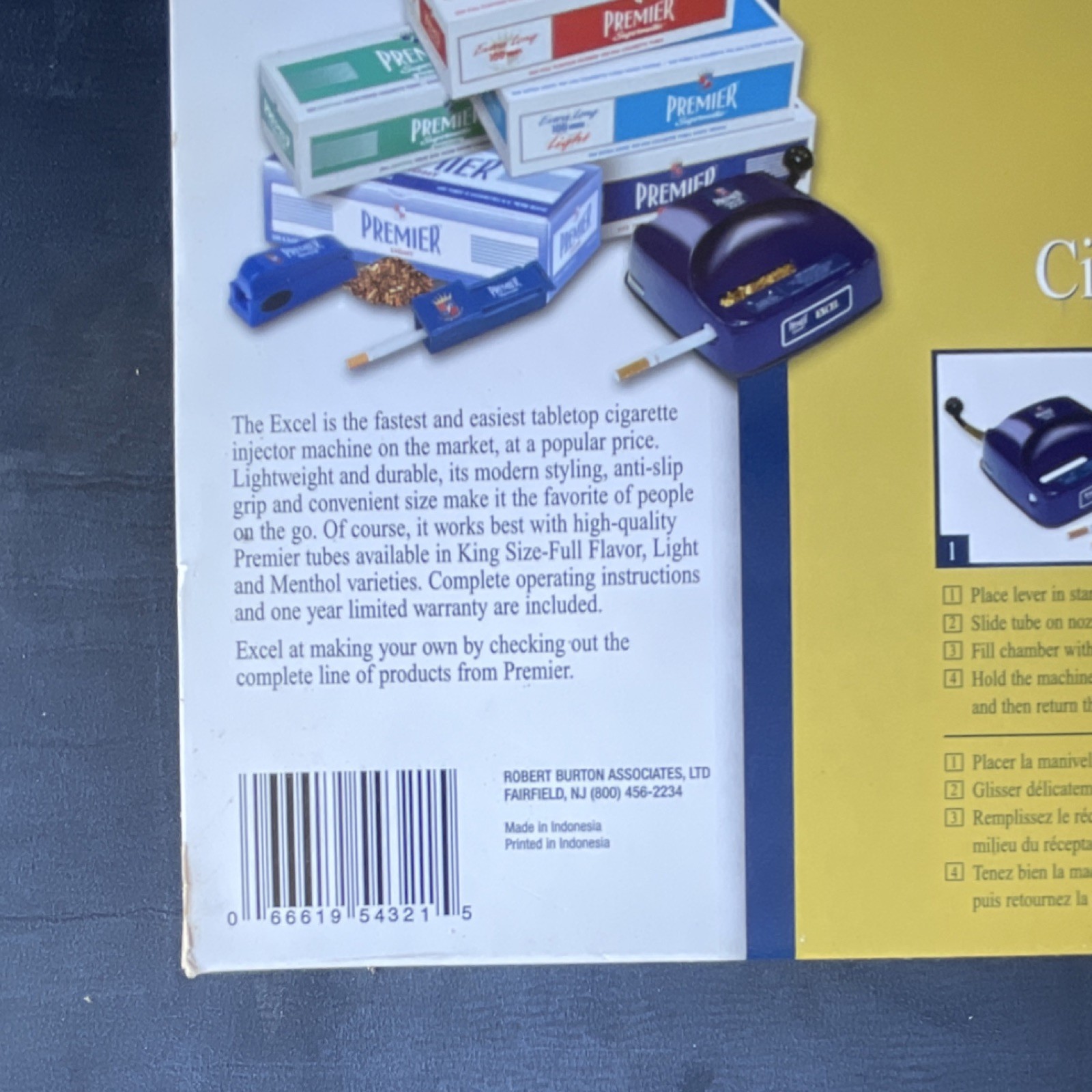 Premier Supermatic Excel Tabletop King Size Cigarette Making Machine