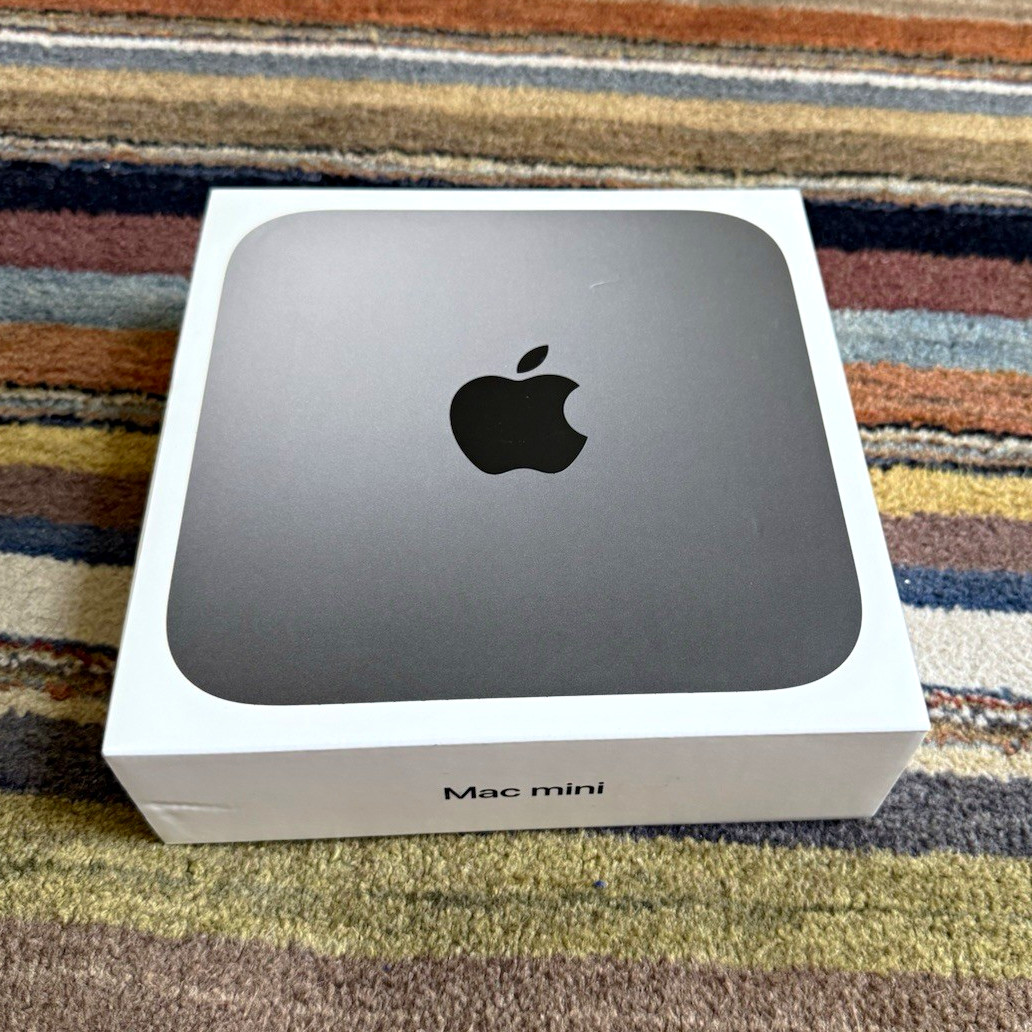 Original Apple Mac mini Space Gray BOX ONLY Inserts & Wrappers Model A1993