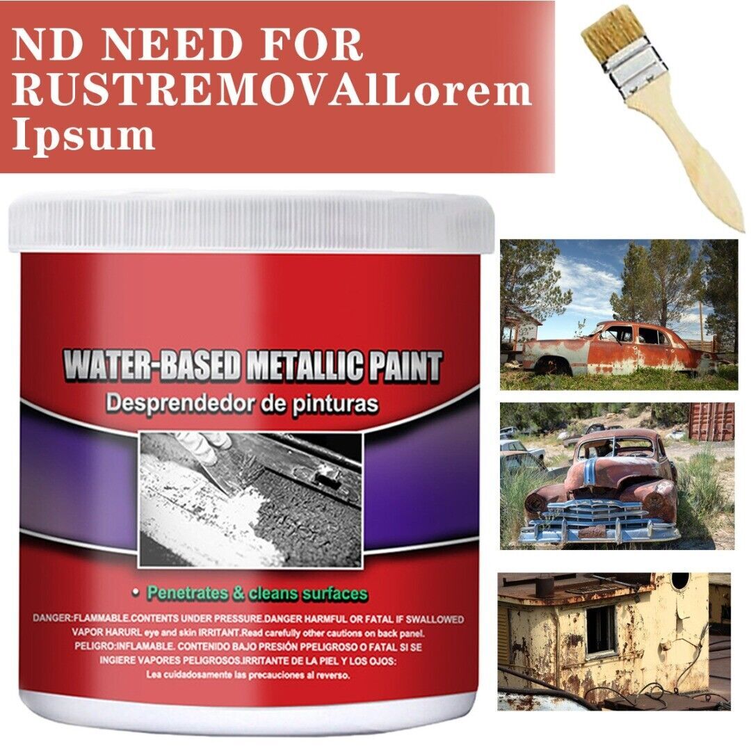 2 PACK Metal Rust Remover Water-based Metallic Paint Rust Conversion Agent
