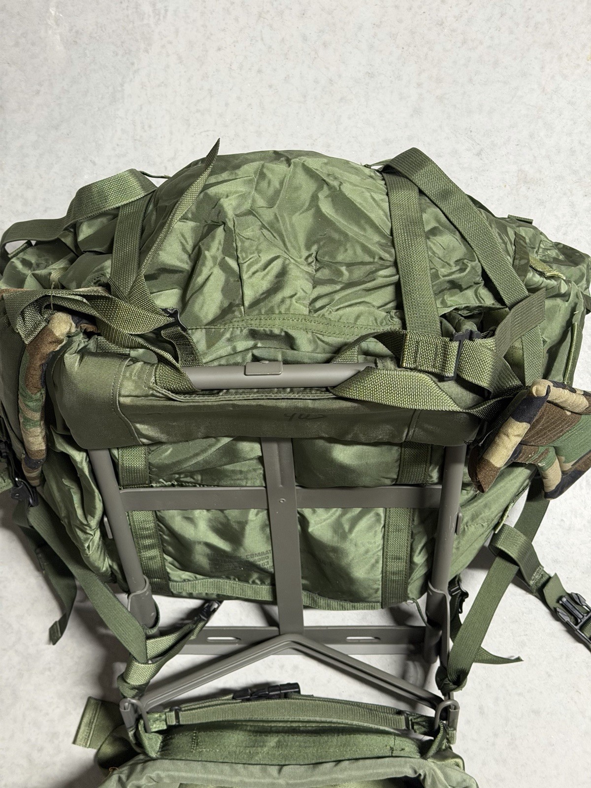 US Military Green Field Pack Backpack with Frame Original