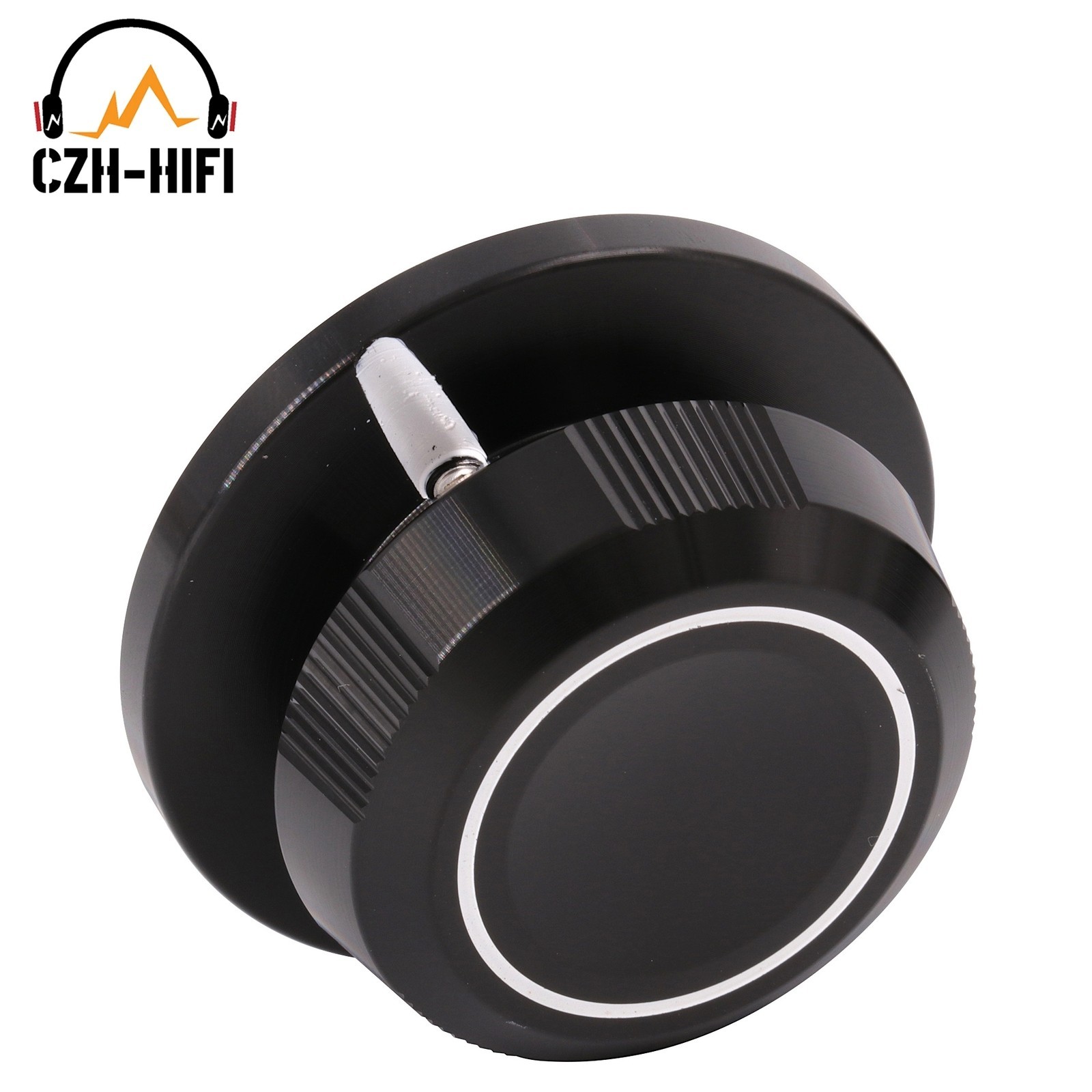 1PC 48x23mm Solid Aluminum Potentiometer Knob for Amplifier DAC CD Volume DIY