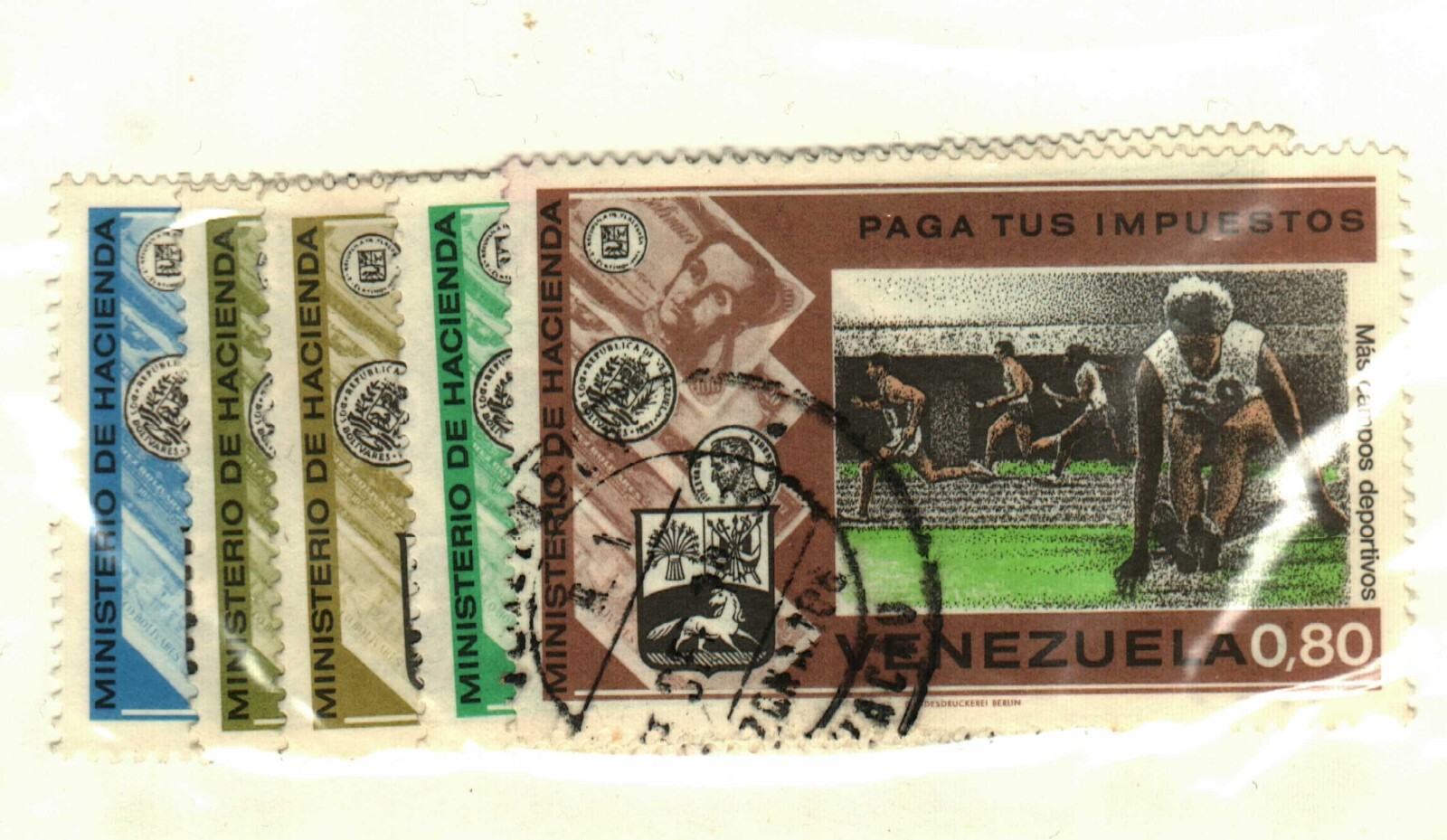 Venezuela #1066, 1072-3, 1075, 1081 used