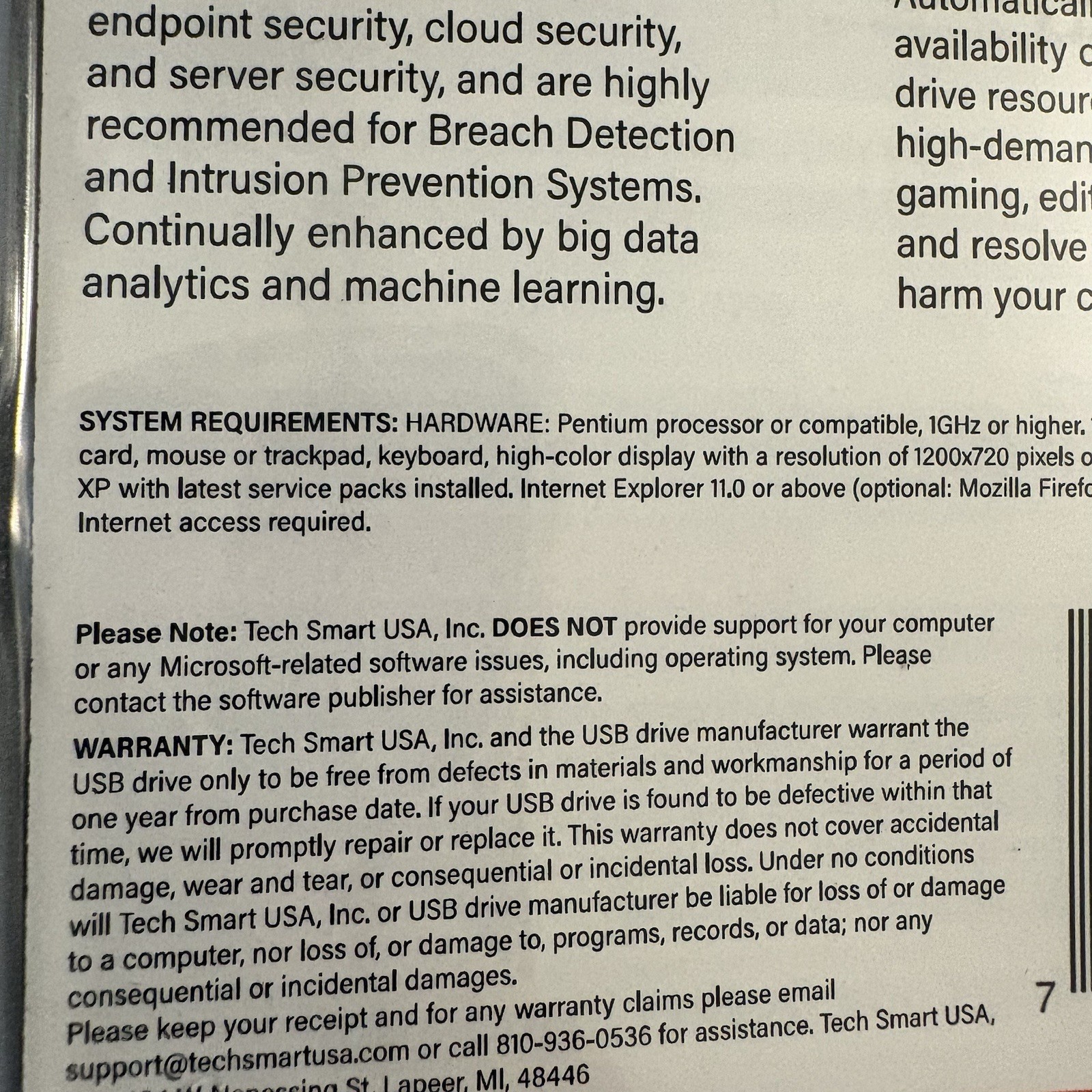 Tech Smart USA Trend Micro Antivirus+ Security software USB 7-PC