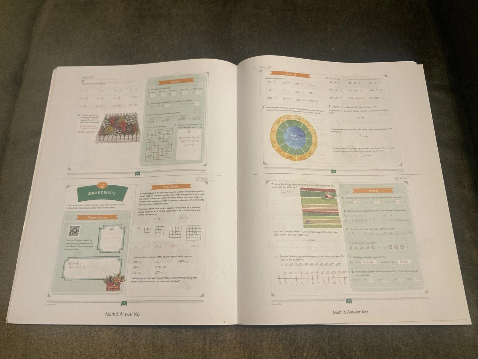 Simply Good and Beautiful Math 5 Answer Key Homeschool Curriculum Book