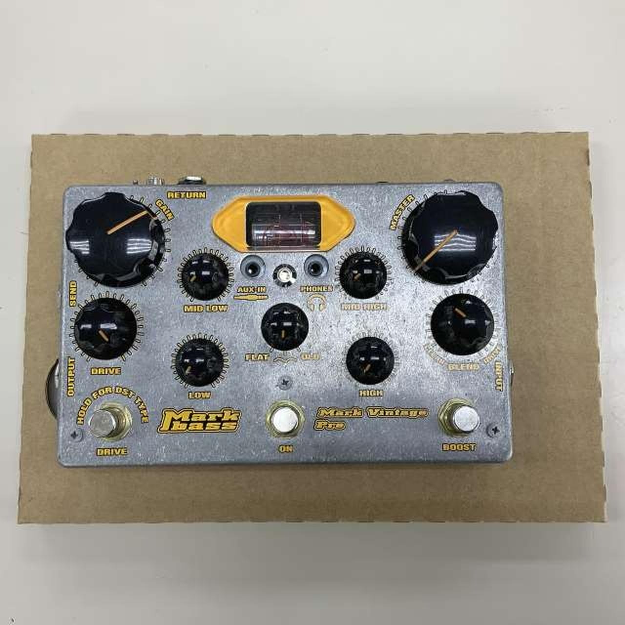 Markbass Mark Vintage Pre Tube Bass Preamp Pedal Metal