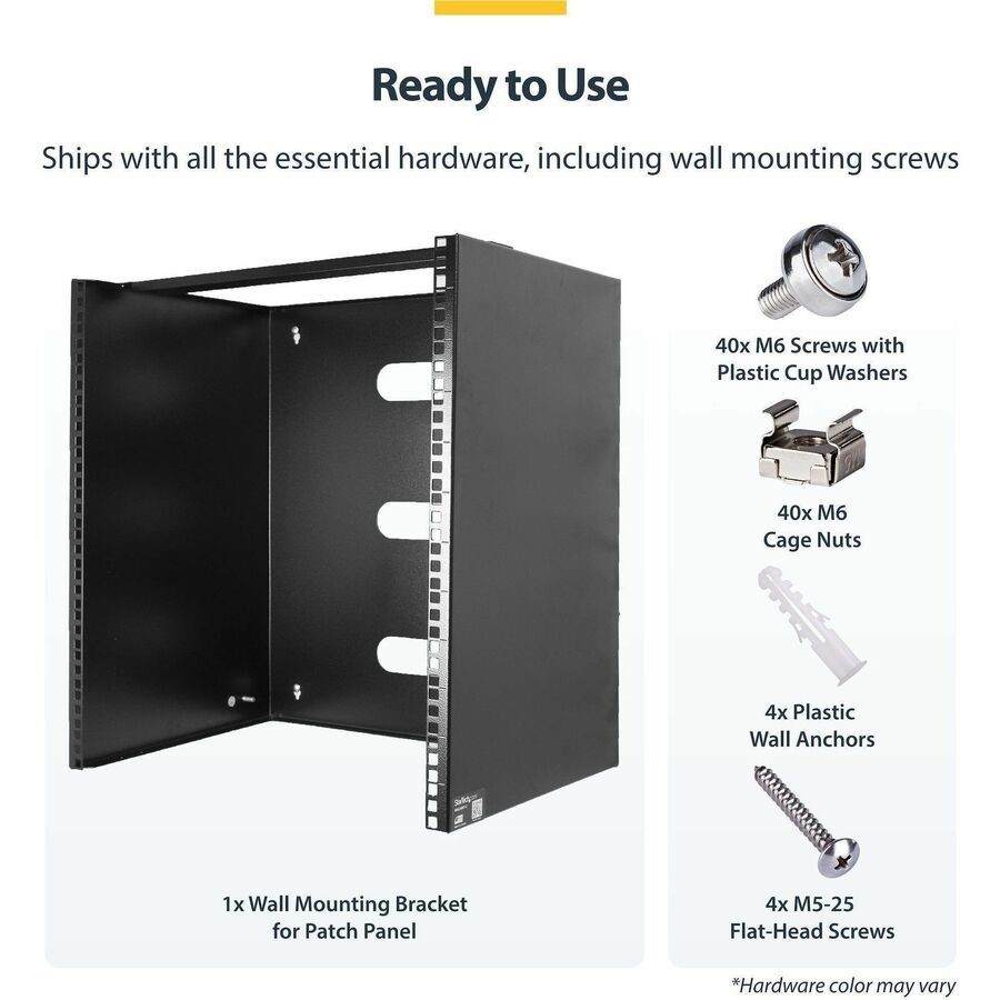 StarTech 10U Wall Mount Rack (rack10u14bracket)