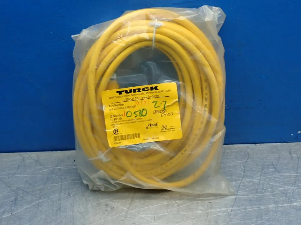 TURCK M12 EUROFAST DOUBLE ENDED CORDSET RKE4.5T-7-RSE4.5T/S3060